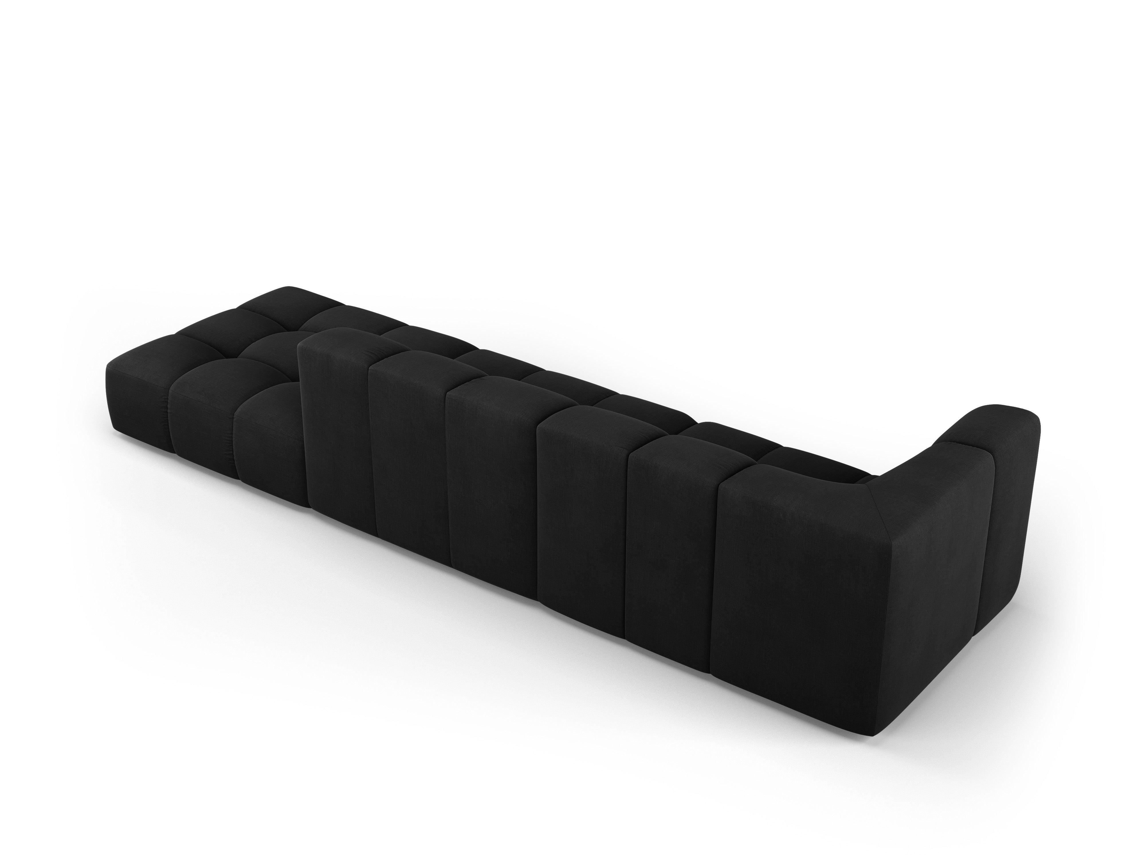 Sofa prawostronna FRANCESCA czarny szenil Milo Casa Eye on Design