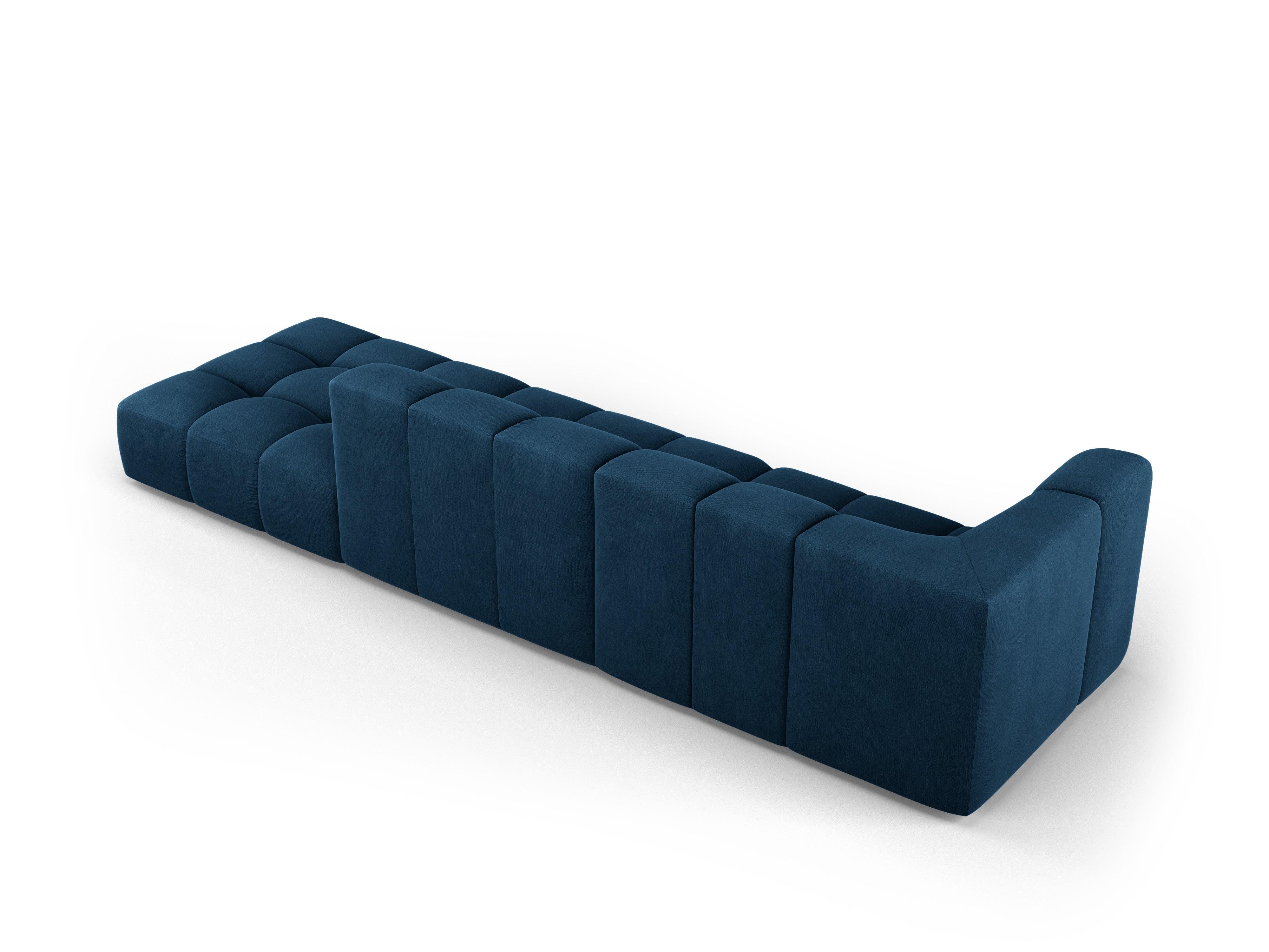 Sofa prawostronna FRANCESCA granat królewski szenil Milo Casa Eye on Design