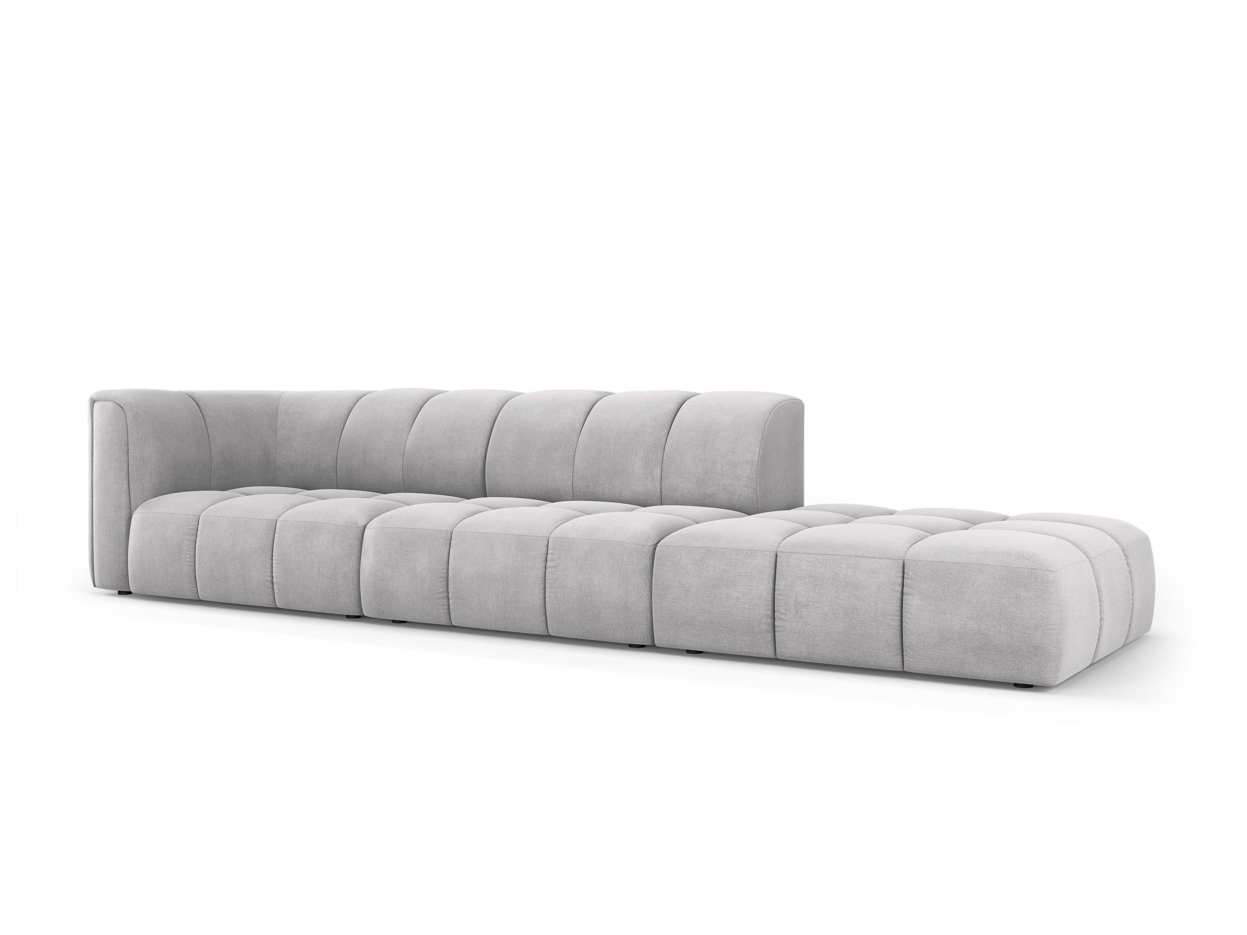 Sofa prawostronna FRANCESCA jasnoszary szenil Milo Casa Eye on Design
