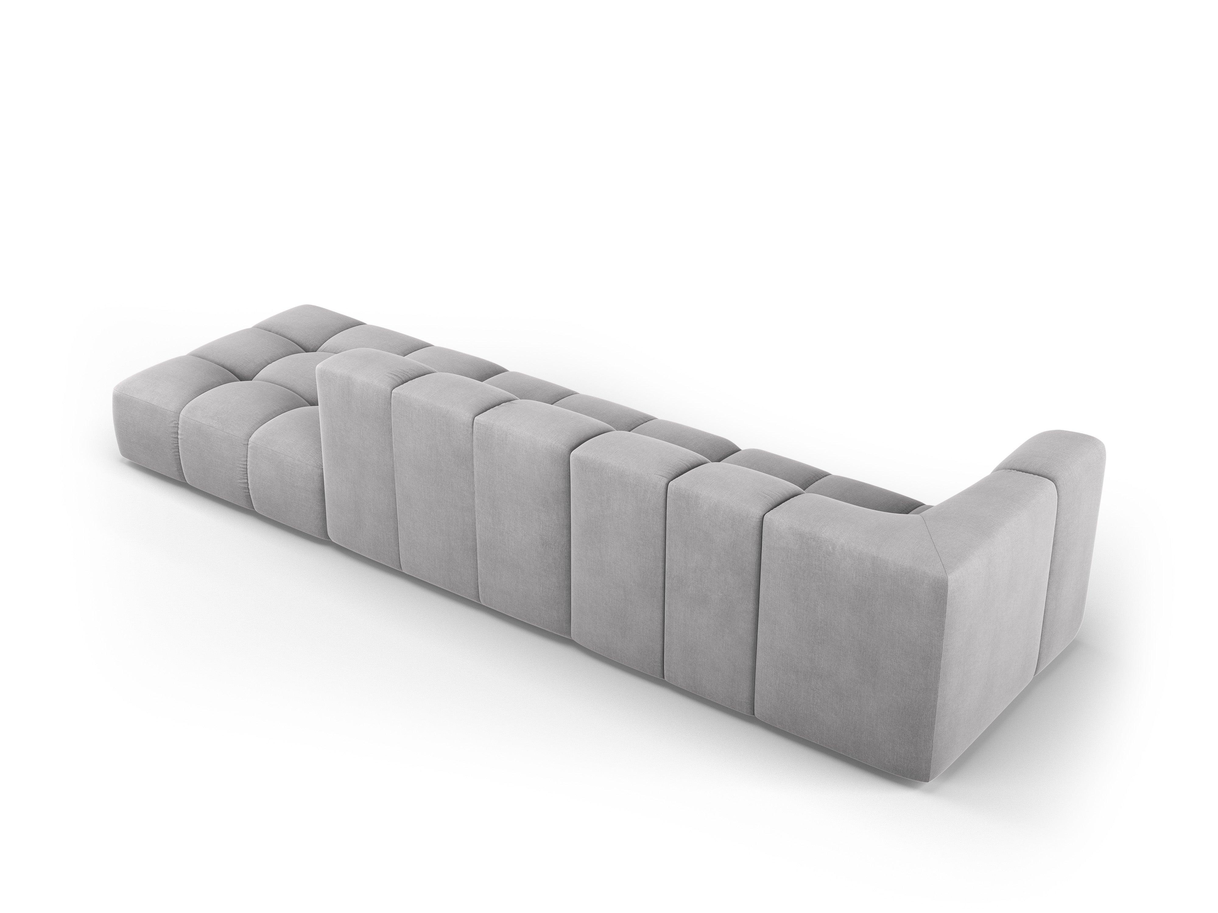 Sofa prawostronna FRANCESCA jasnoszary szenil Milo Casa Eye on Design