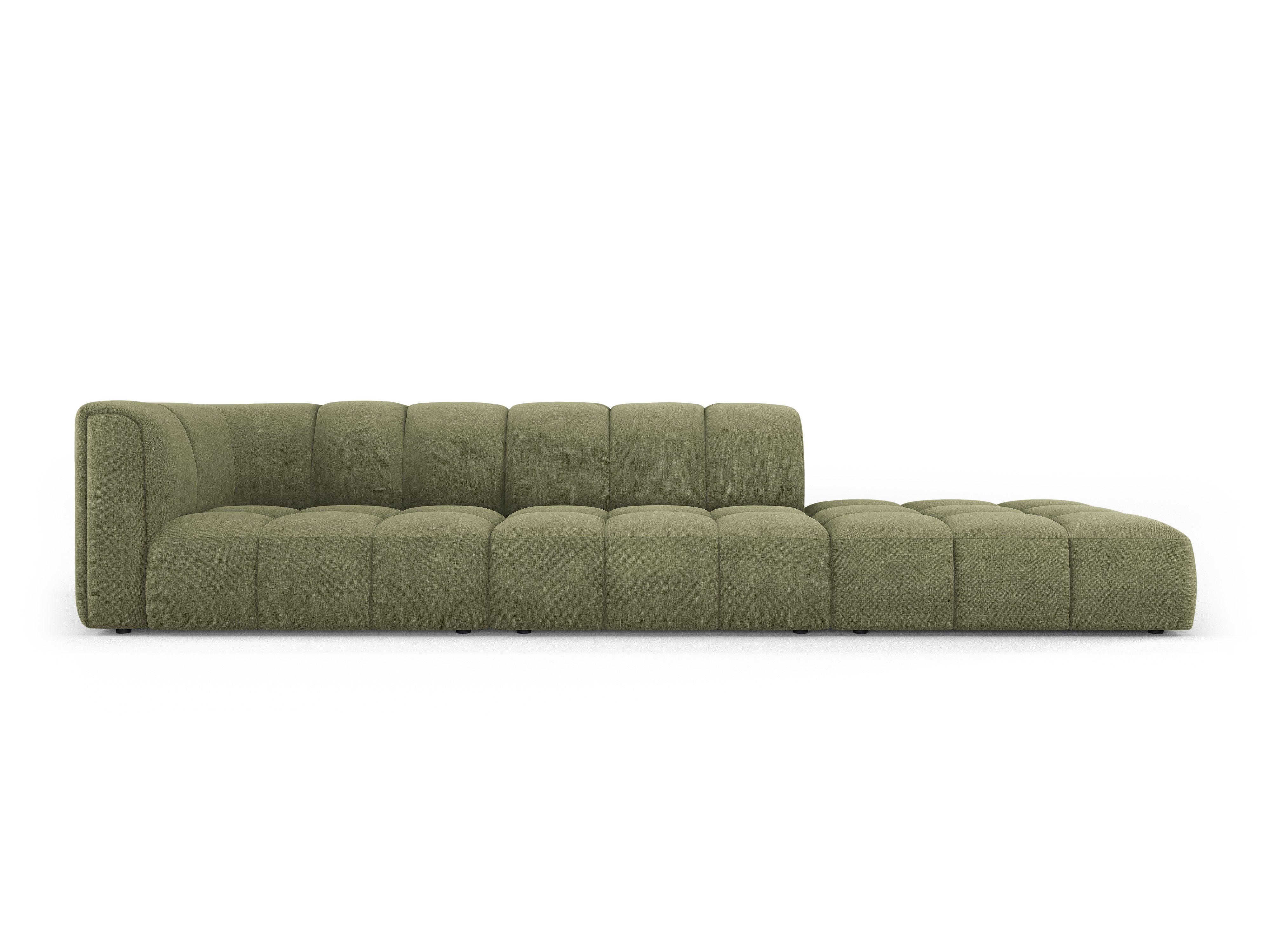Sofa prawostronna FRANCESCA jasnozielony szenil Milo Casa Eye on Design