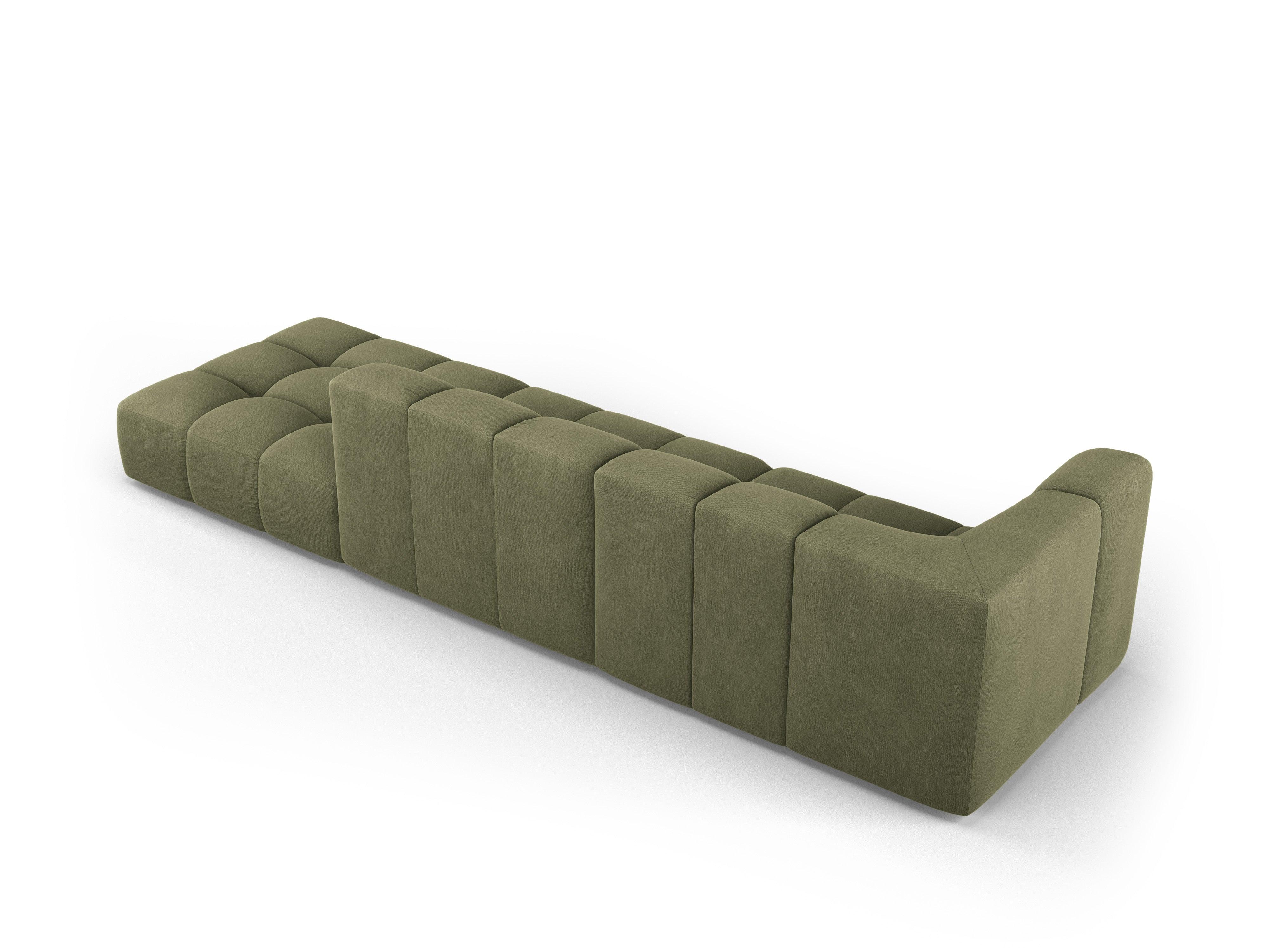 Sofa prawostronna FRANCESCA jasnozielony szenil Milo Casa Eye on Design