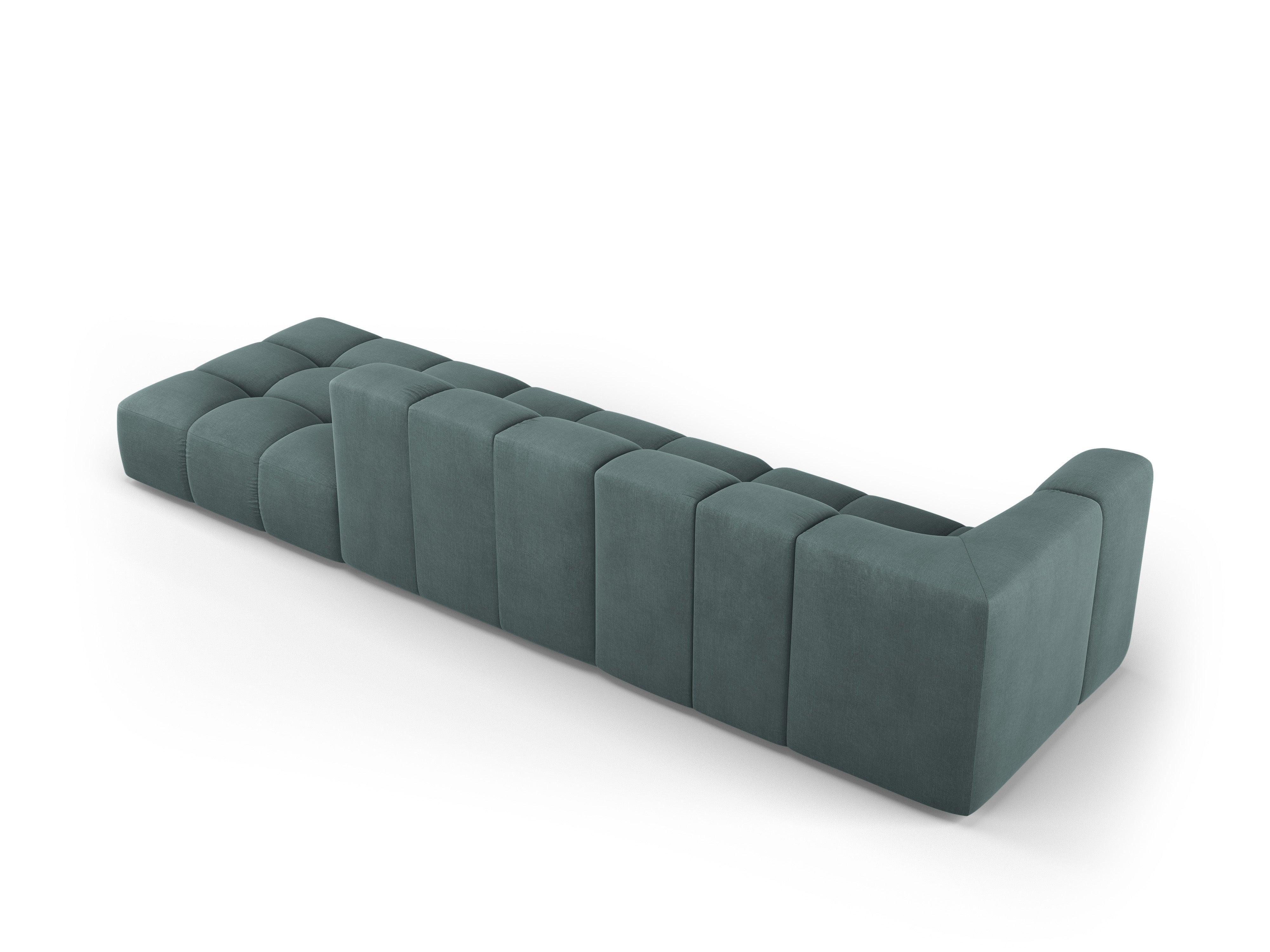 Sofa prawostronna FRANCESCA morska zieleń szenil Milo Casa Eye on Design