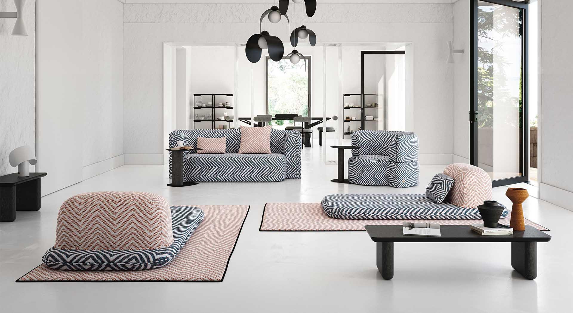 Sofa rozkładana SOFT ISLAND kremowy Liu Jo Living Eye on Design
