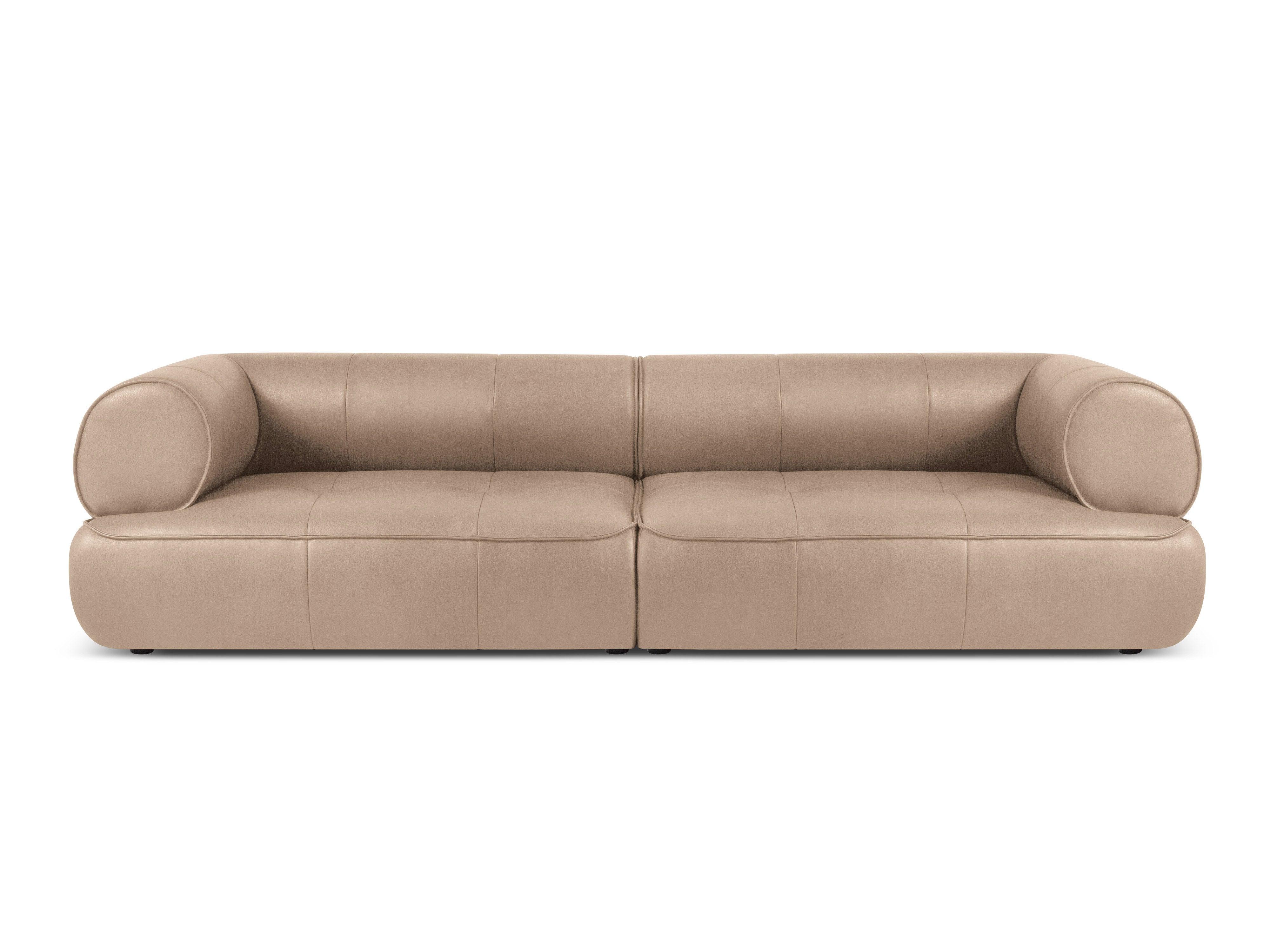 Sofa skórzana 4-osobowa LILY cappuccino Maison Heritage Eye on Design