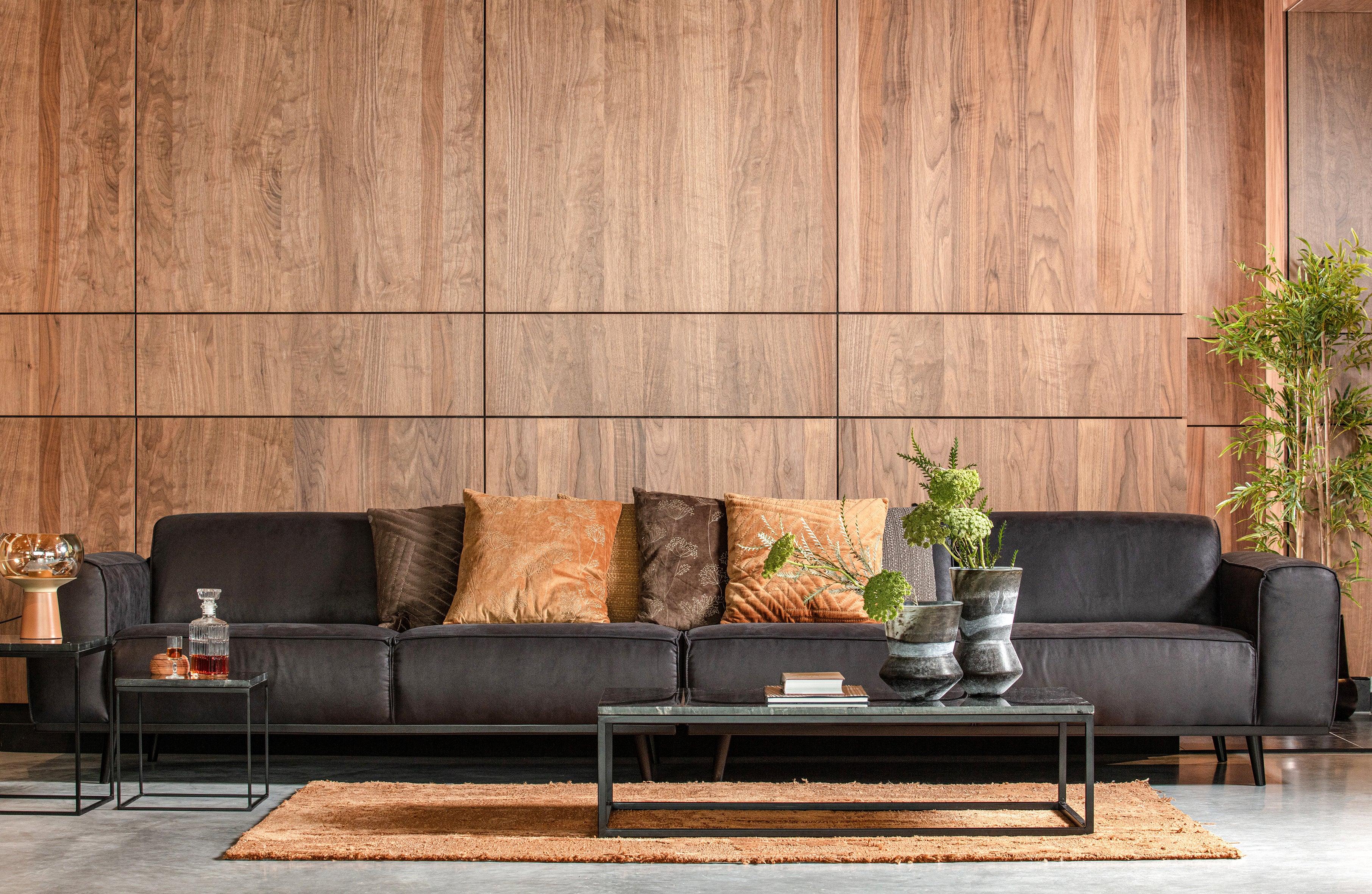 Sofa sztruksowa 4-osobowa STATEMENT ciemnobeżowy Be Pure Eye on Design