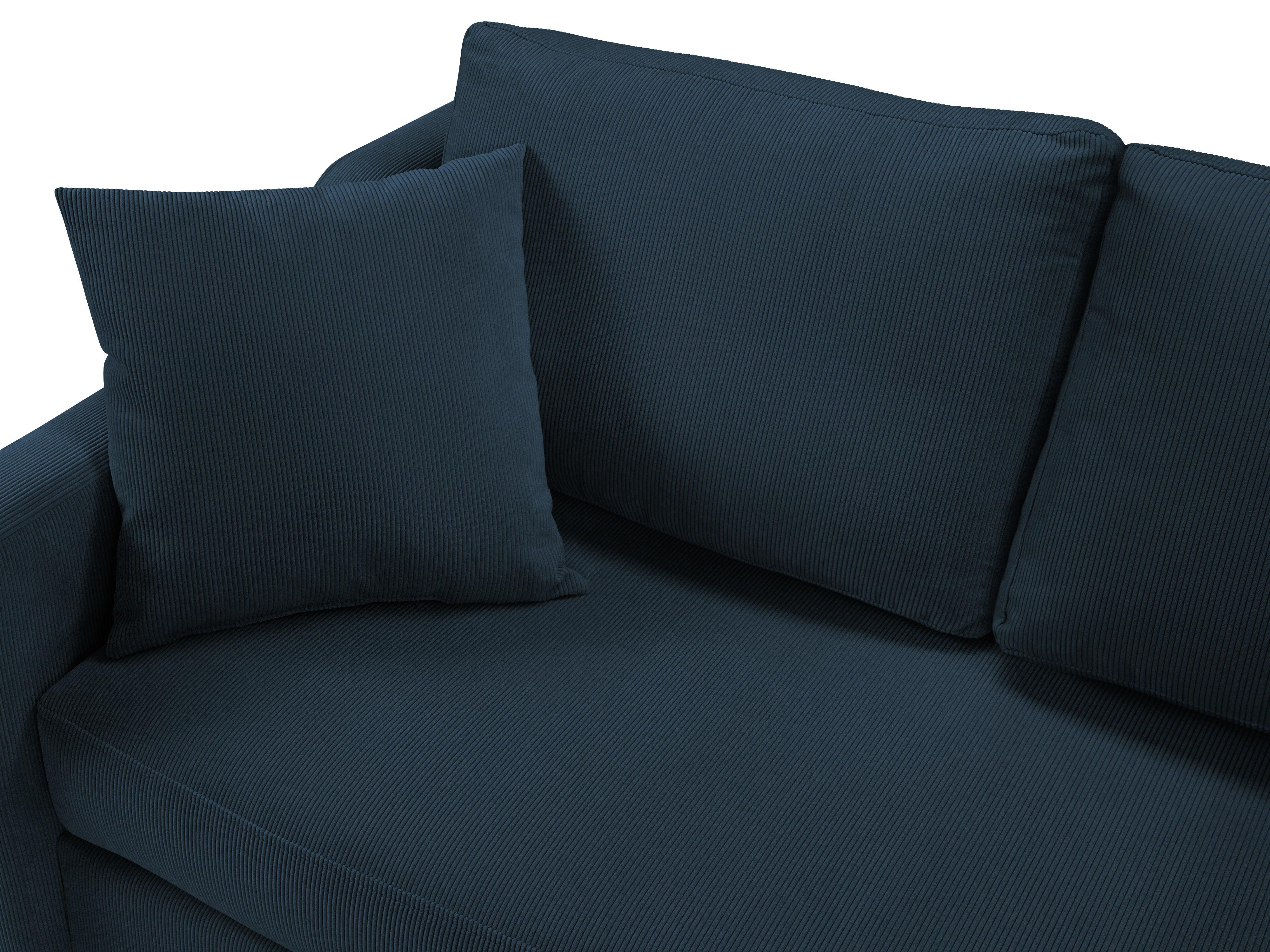 Sofa sztruksowa z funkcją spania ROSE ciemnoniebieski Mazzini Sofas Eye on Design