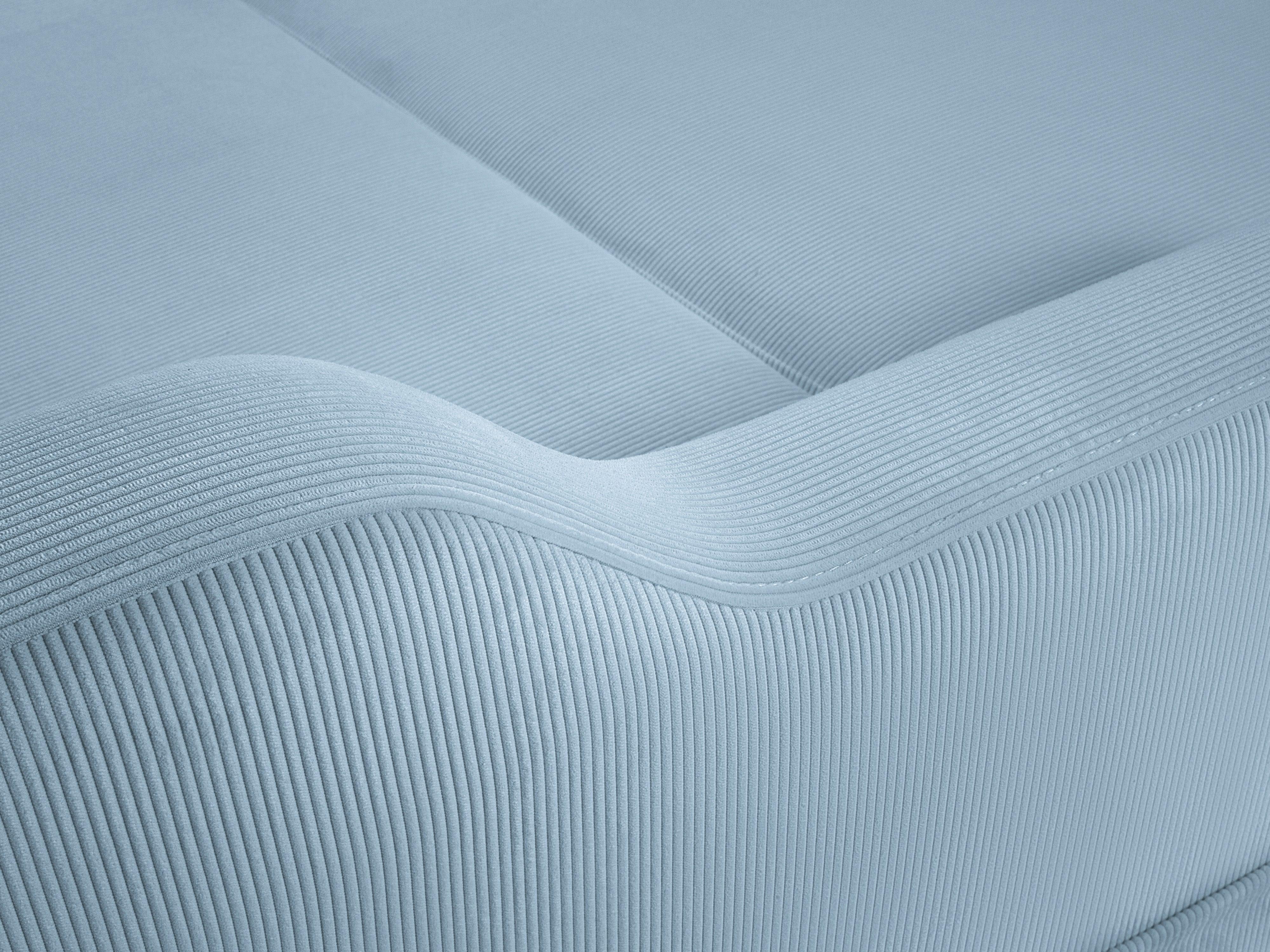 Sofa sztruksowa z funkcją spania ROSE jasnoniebieski Mazzini Sofas Eye on Design