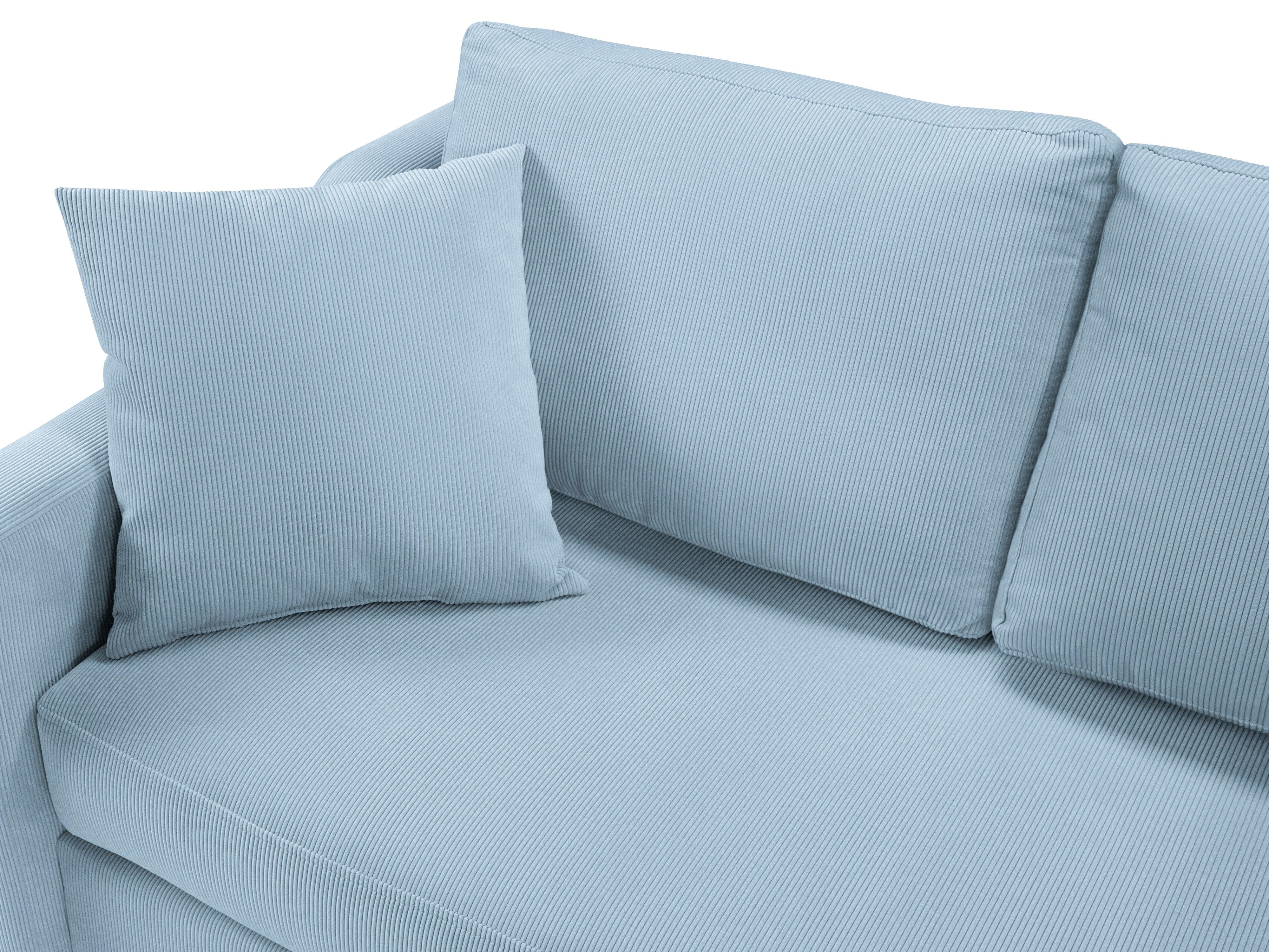 Sofa sztruksowa z funkcją spania ROSE jasnoniebieski Mazzini Sofas Eye on Design