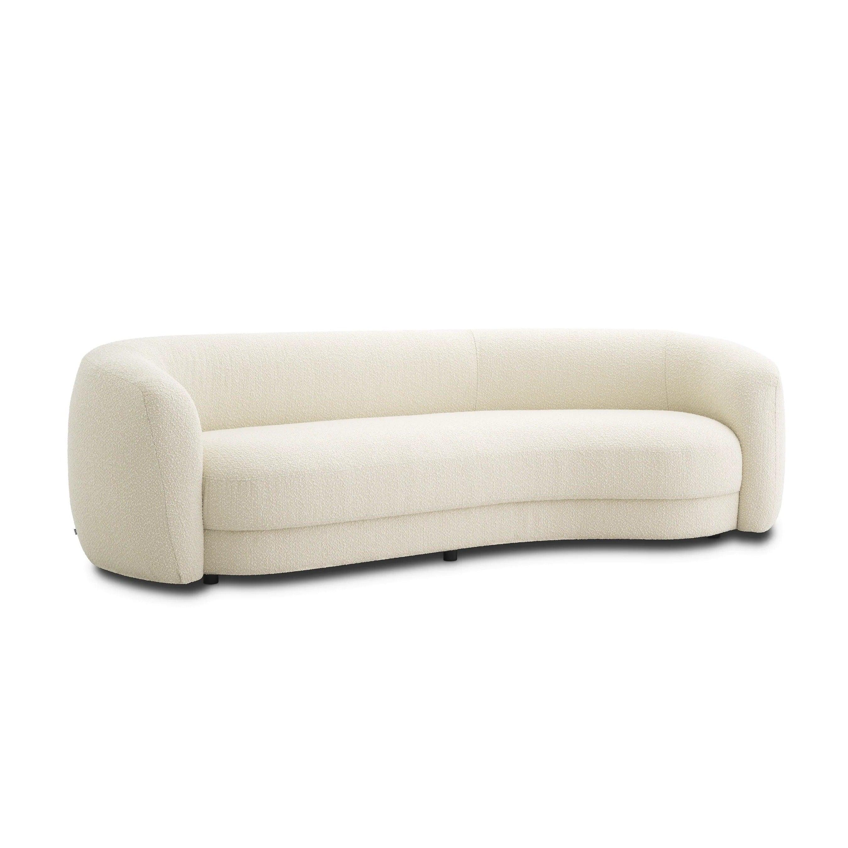Sofa w tkaninie boucle BLAINE beżowy Eichholtz Eye on Design
