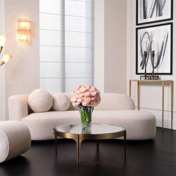 Sofa w tkaninie boucle BLAINE beżowy Eichholtz Eye on Design