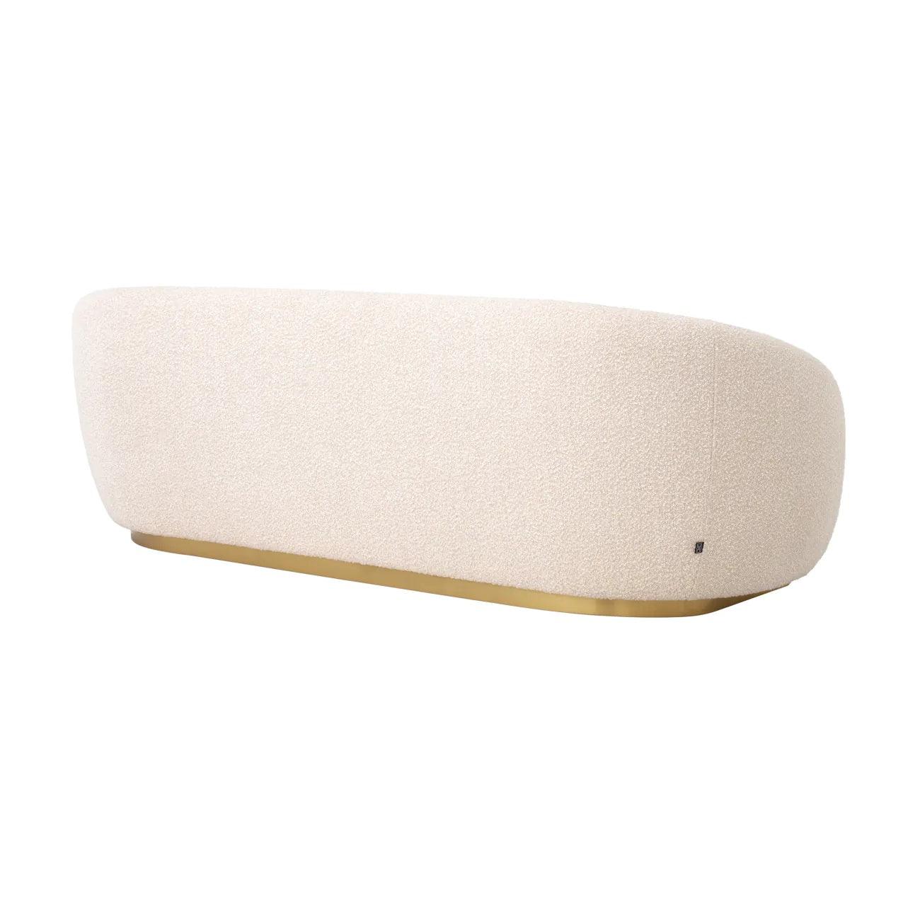 Sofa w tkaninie boucle BRICE kremowy Eichholtz Eye on Design