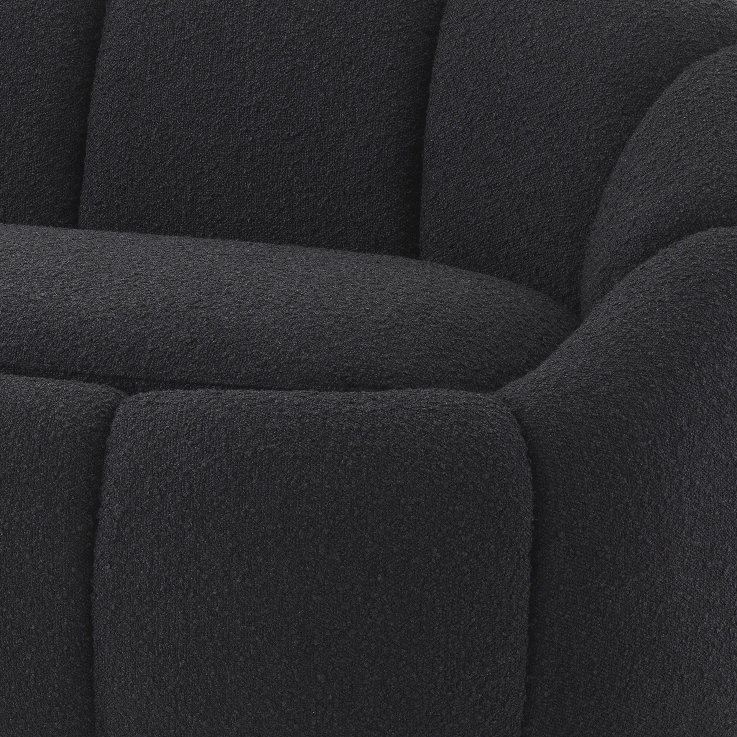 Sofa w tkaninie boucle INGER czarny Eichholtz Eye on Design