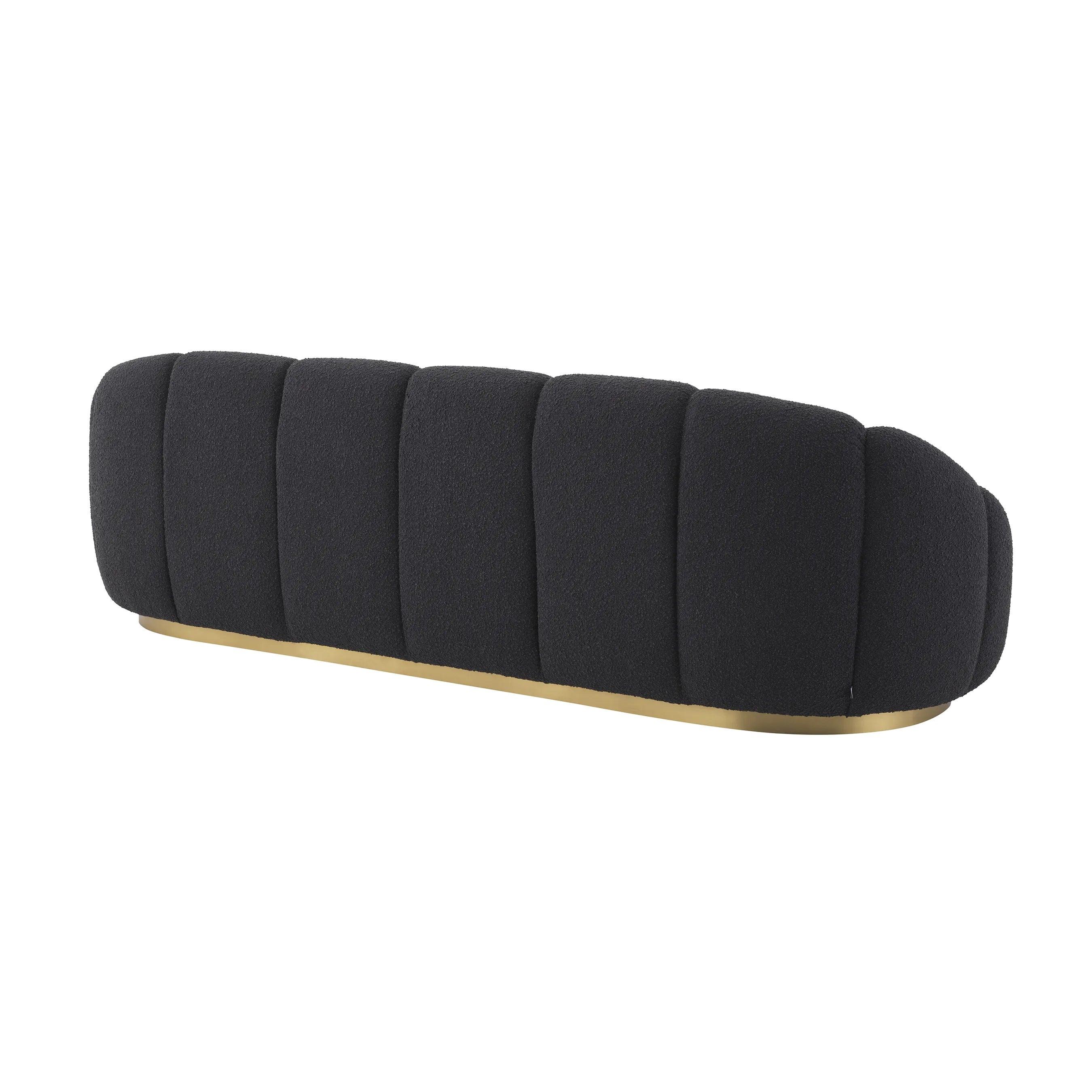 Sofa w tkaninie boucle INGER czarny Eichholtz Eye on Design