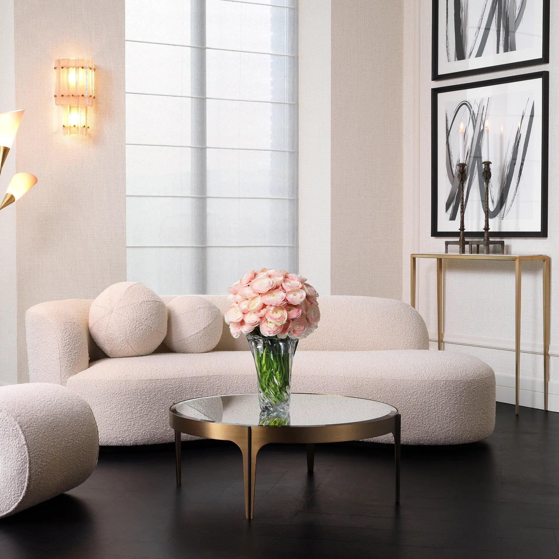 Sofa w tkaninie boucle MORTEN kremowy Eichholtz Eye on Design