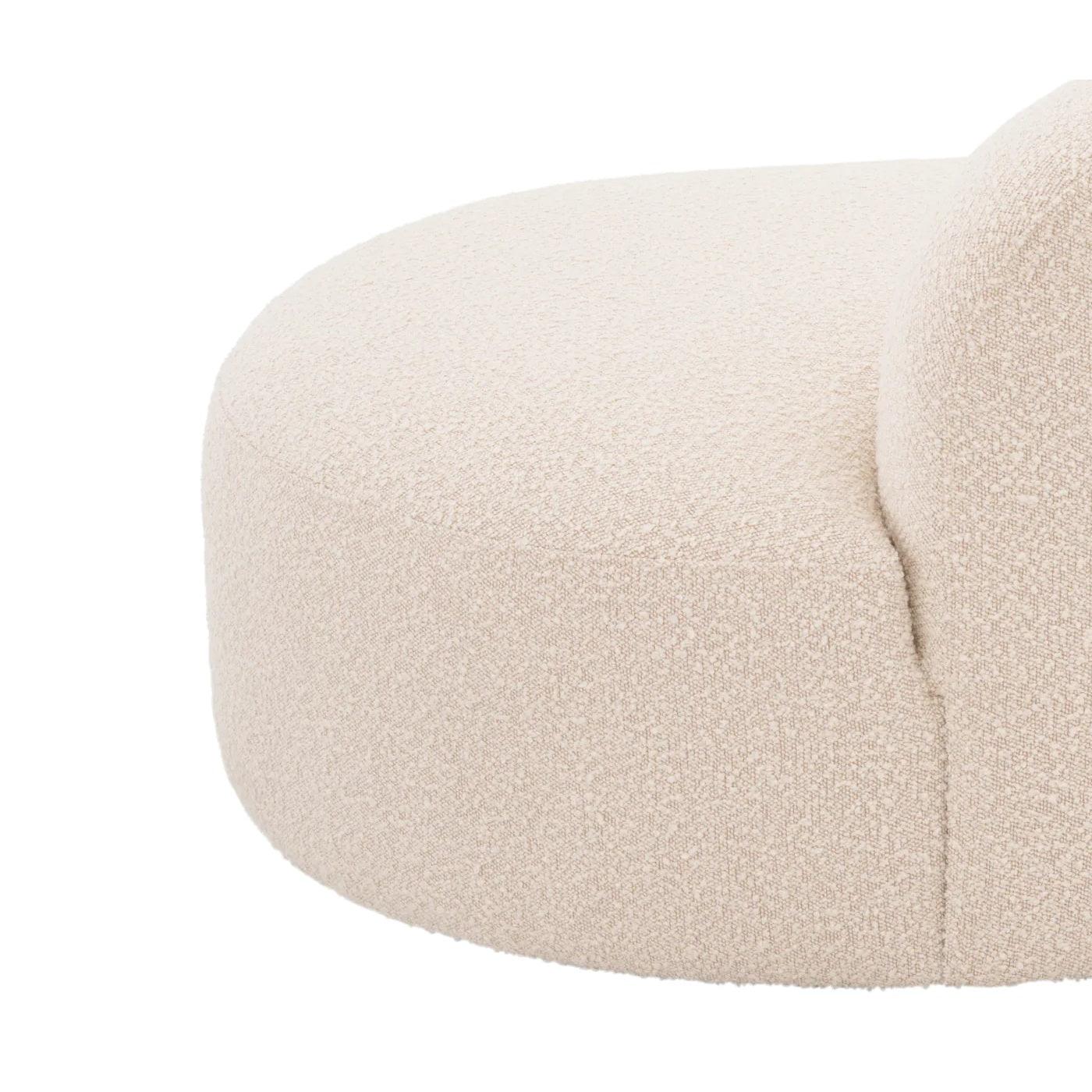 Sofa w tkaninie boucle MORTEN kremowy Eichholtz Eye on Design