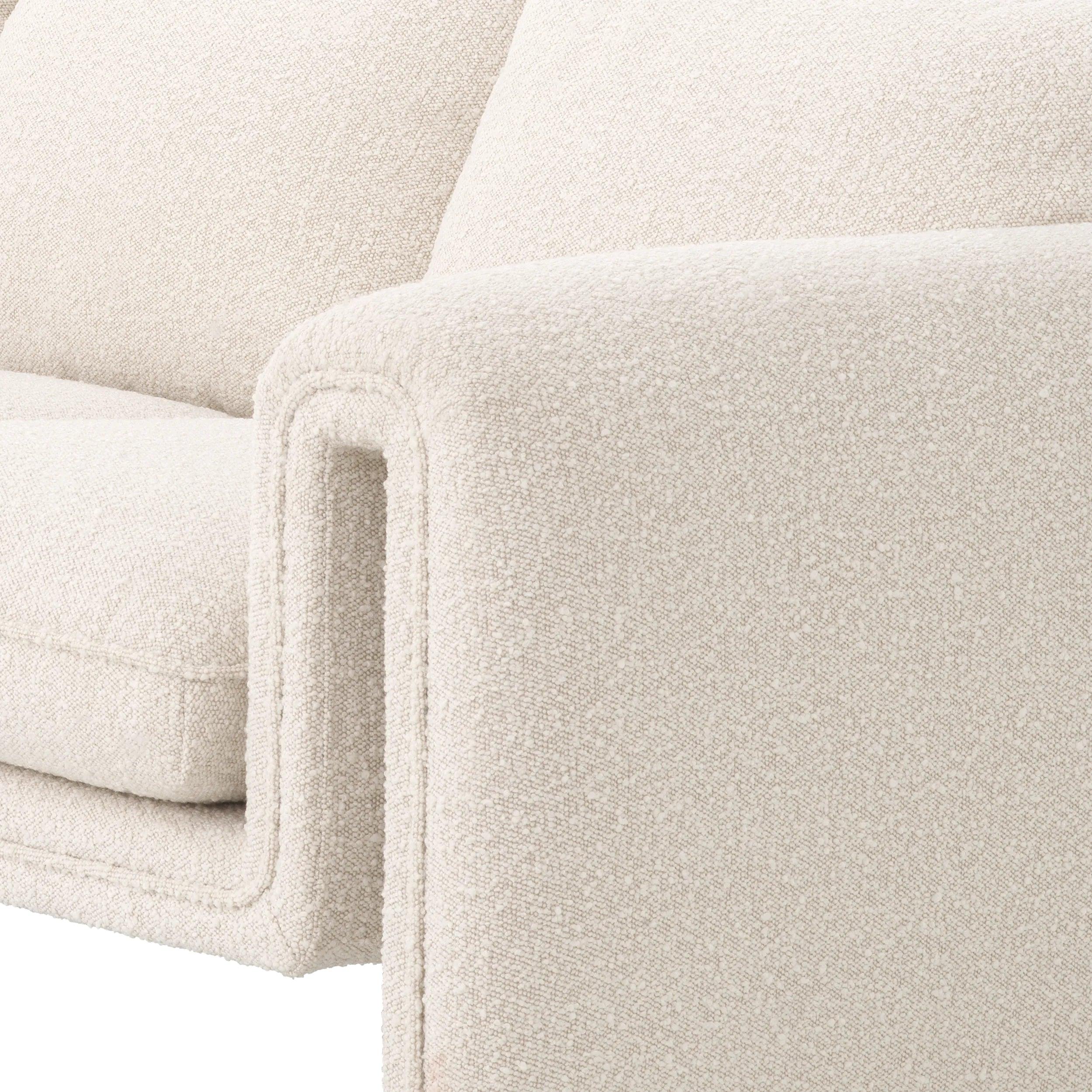 Sofa w tkaninie boucle TONDO kremowy Eichholtz Eye on Design