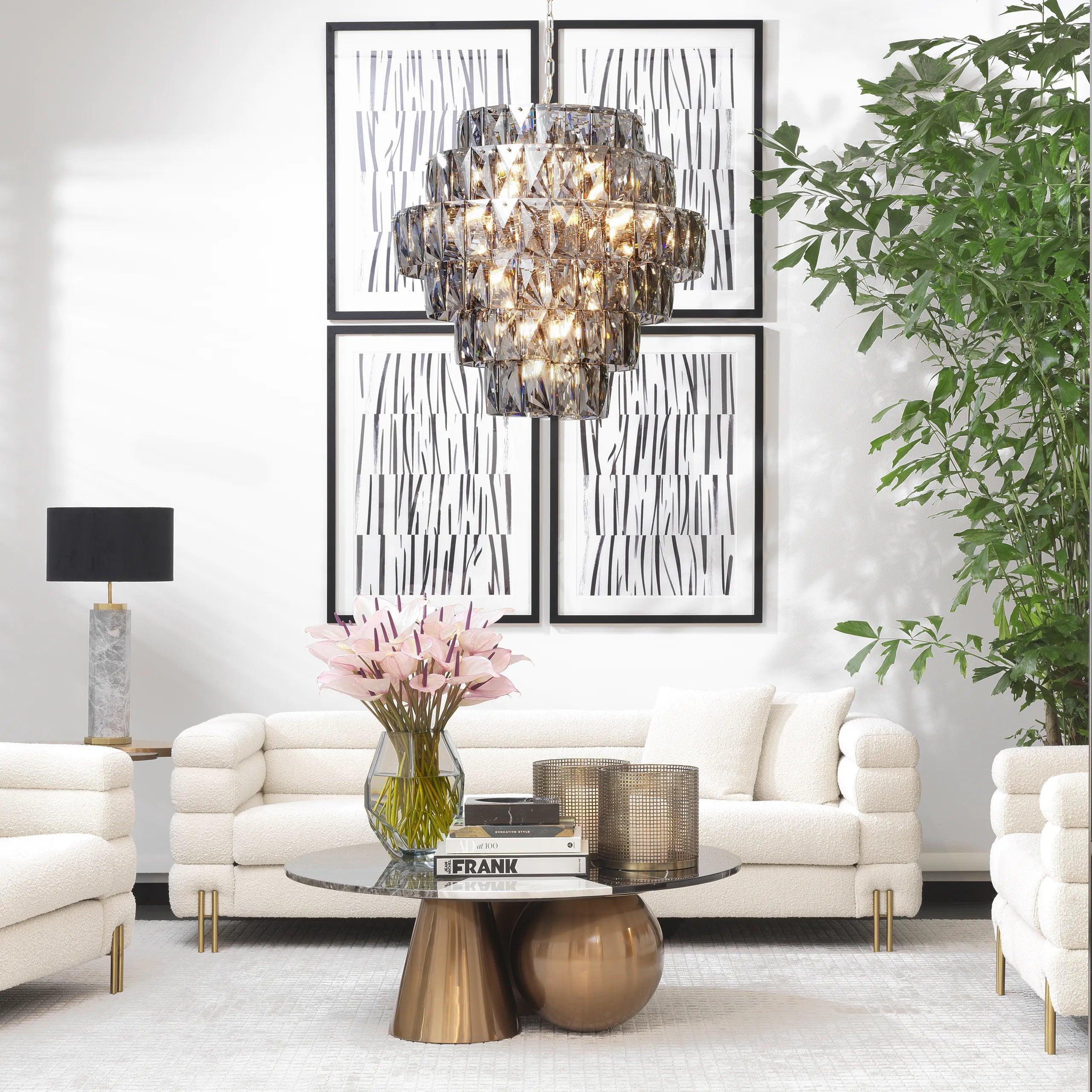 Sofa w tkaninie boucle YORK kremowy Eichholtz Eye on Design