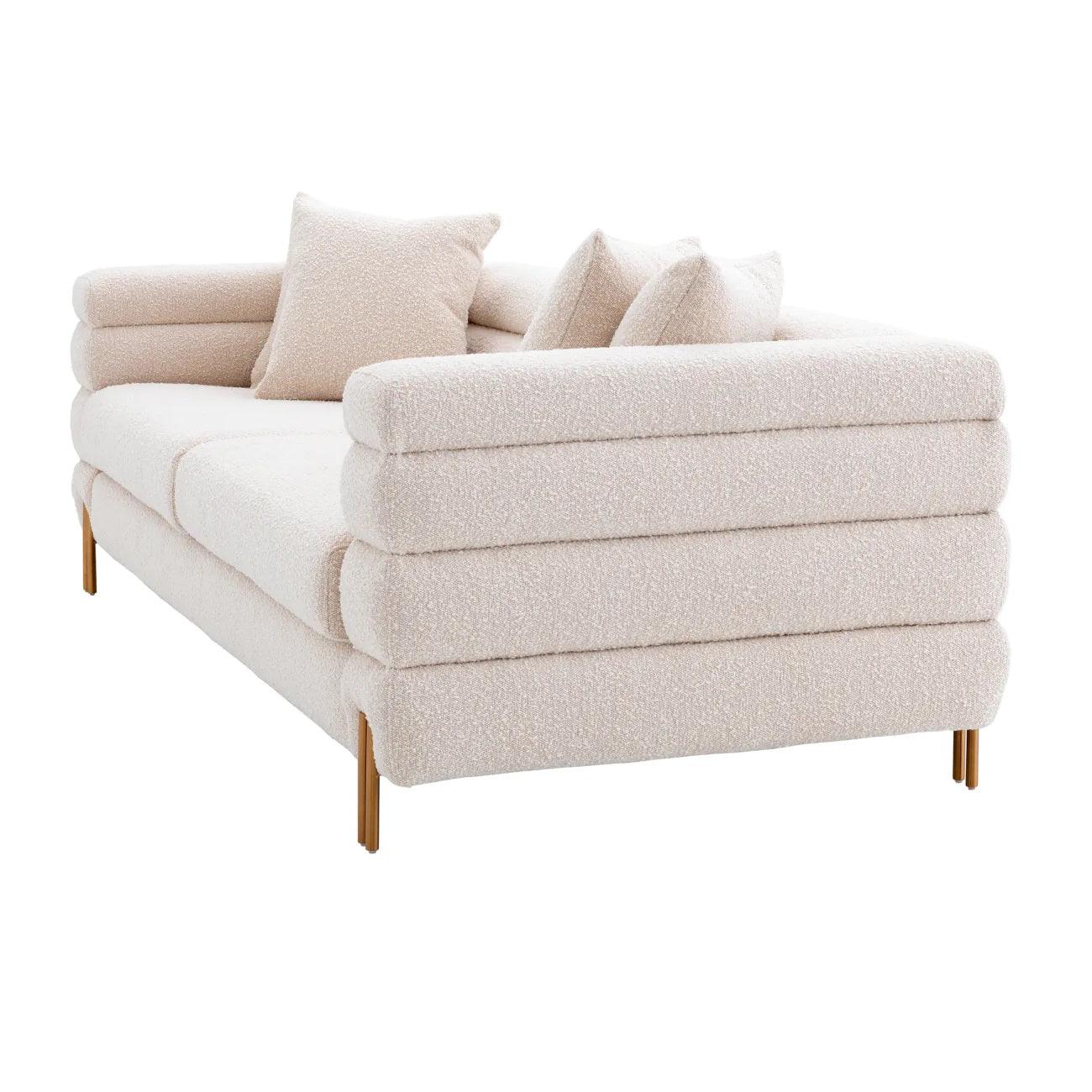 Sofa w tkaninie boucle YORK kremowy Eichholtz Eye on Design
