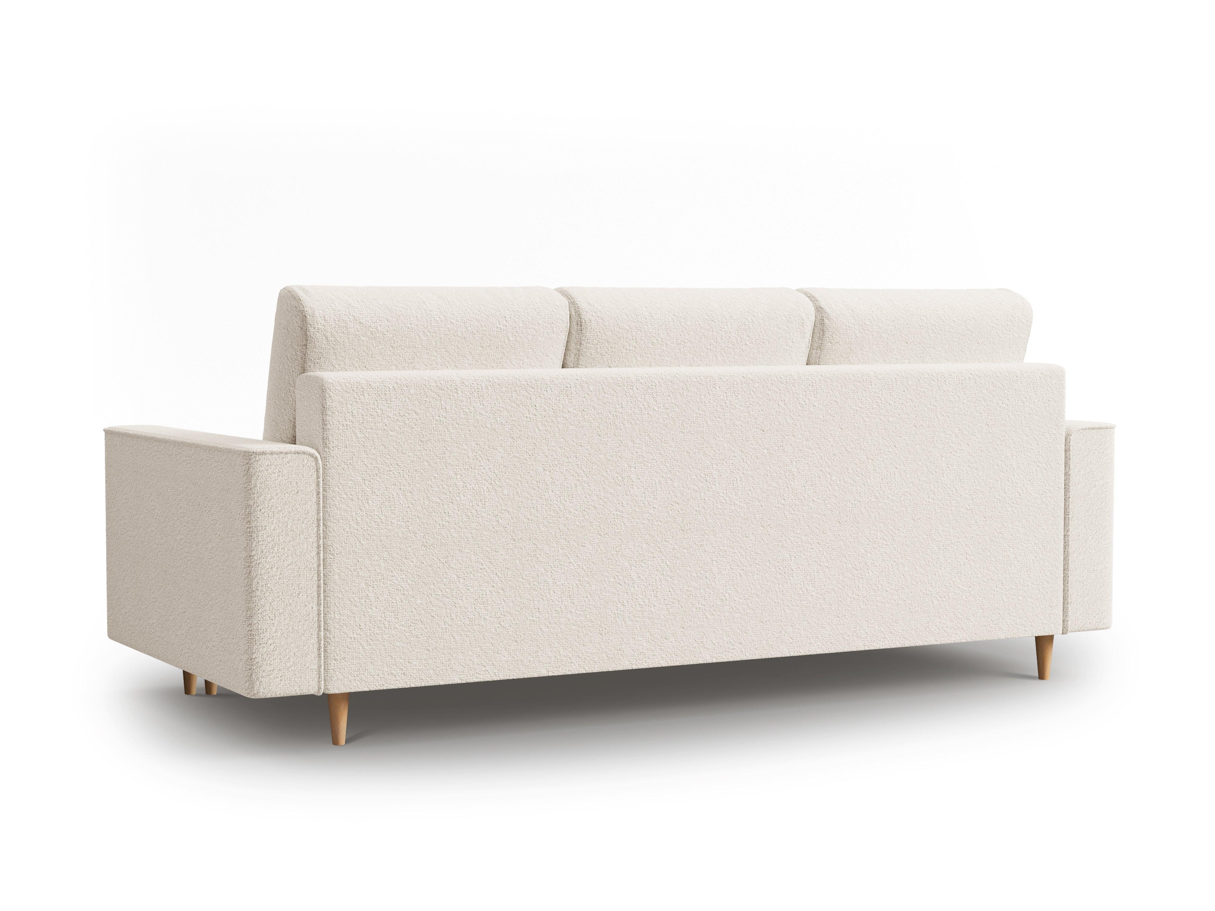 Sofa w tkaninie boucle z funkcją spania CARTADERA beżowy Mazzini Sofas Eye on Design