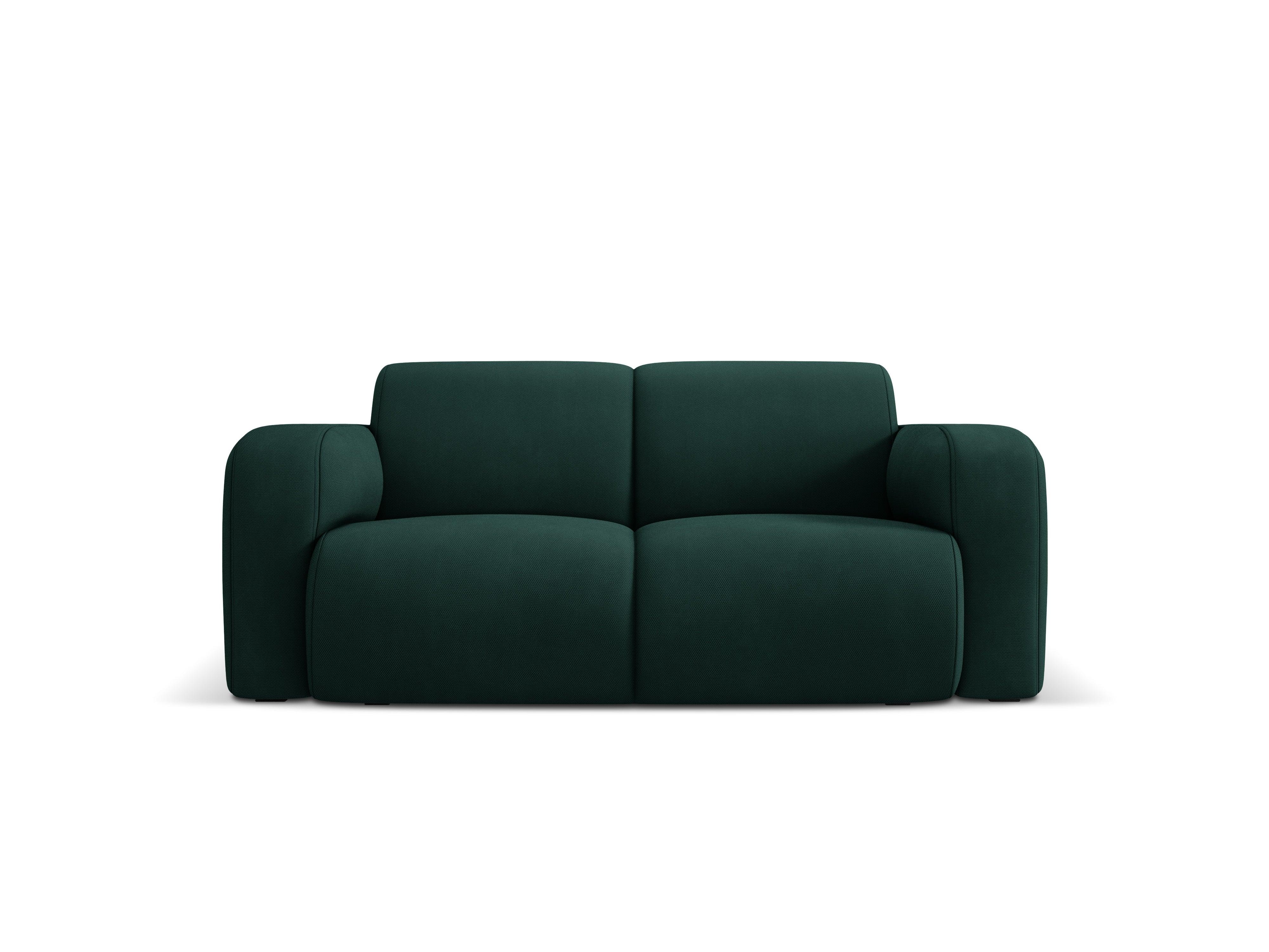 Sofa w tkaninie chenillowej 2-osobowa LOLA butelkowa zieleń Windsor & Co Eye on Design