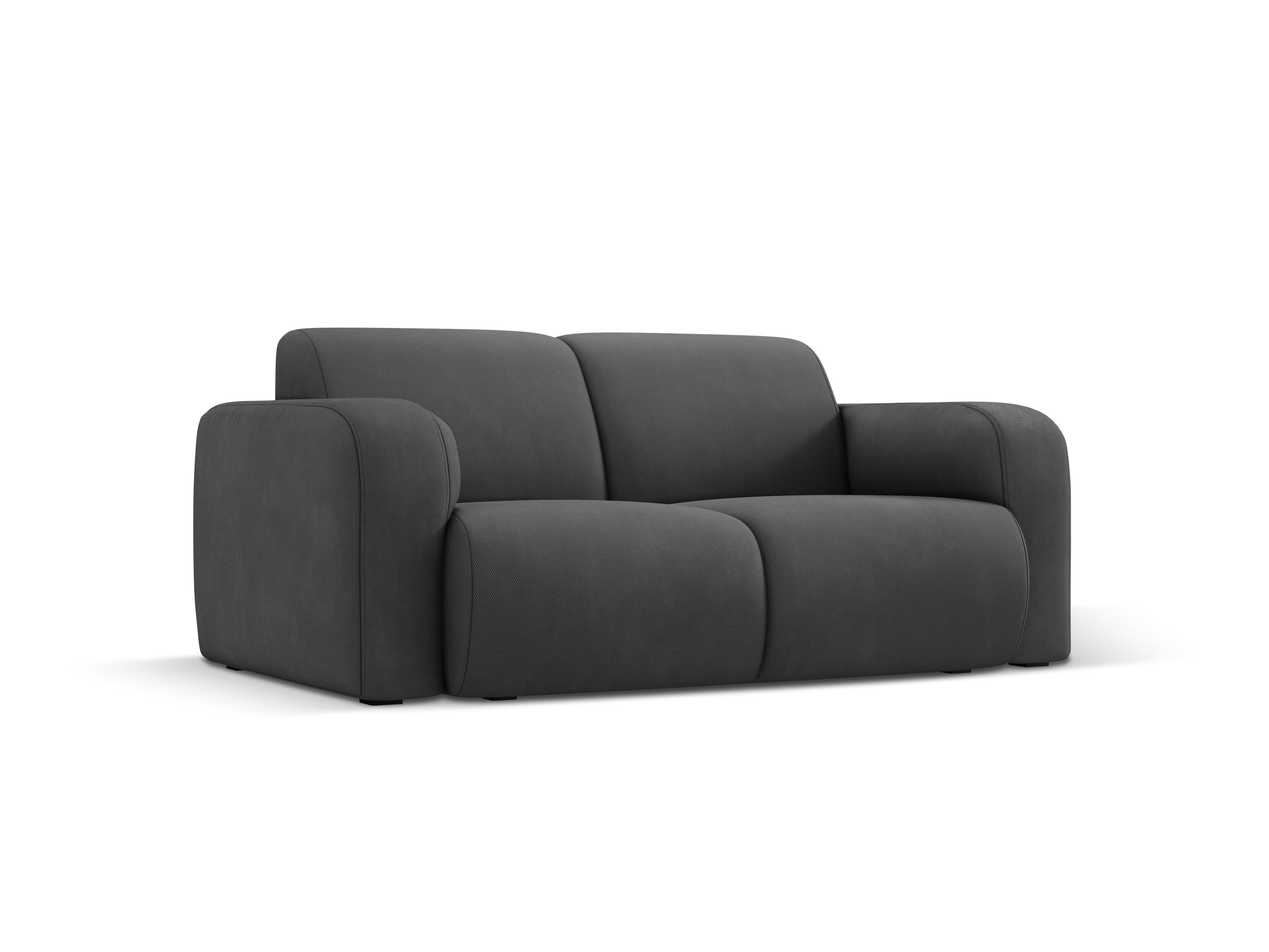 Sofa w tkaninie chenillowej 2-osobowa LOLA ciemnoszary Windsor & Co Eye on Design