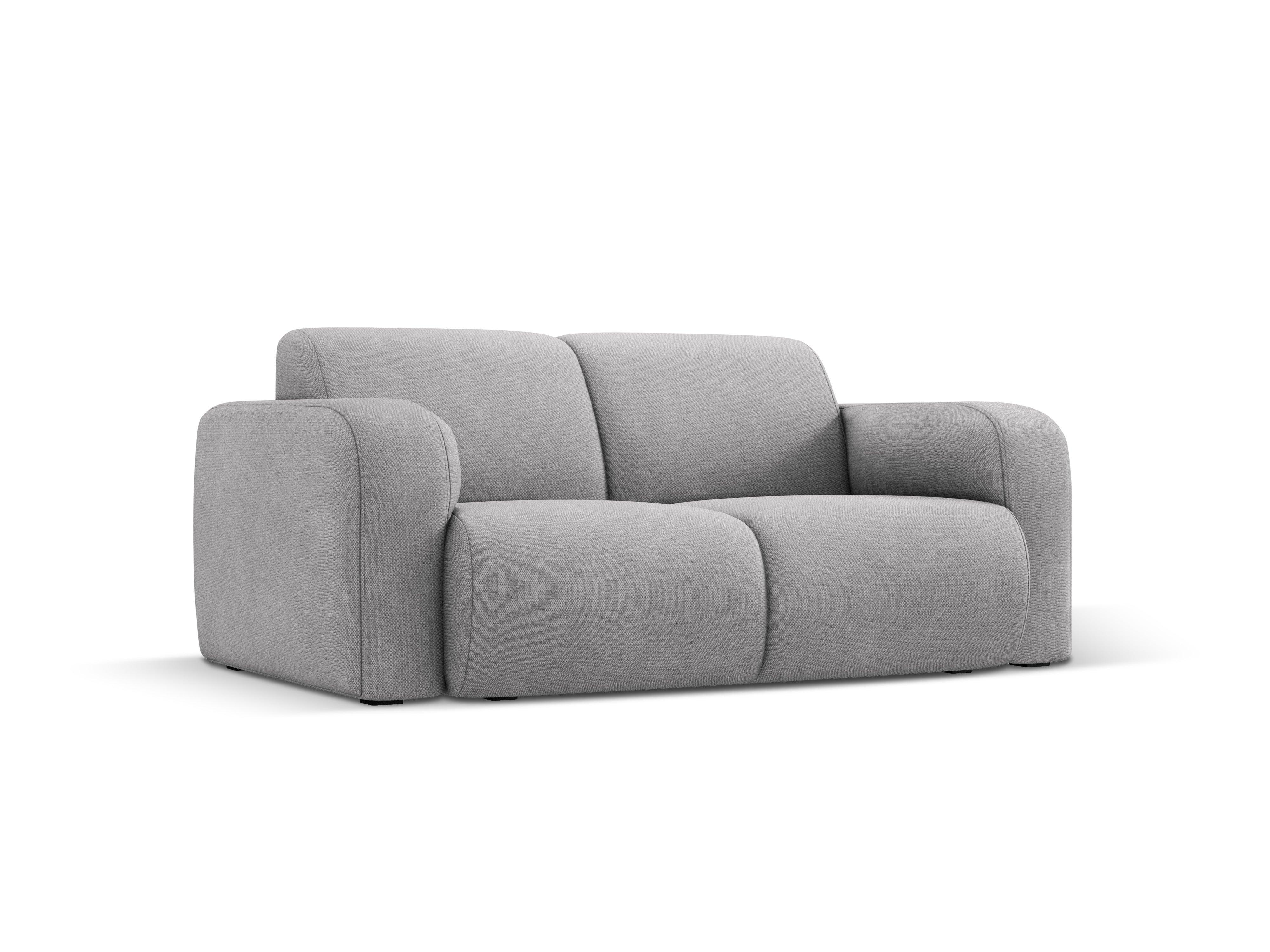 Sofa w tkaninie chenillowej 2-osobowa LOLA jasnoszary Windsor & Co Eye on Design