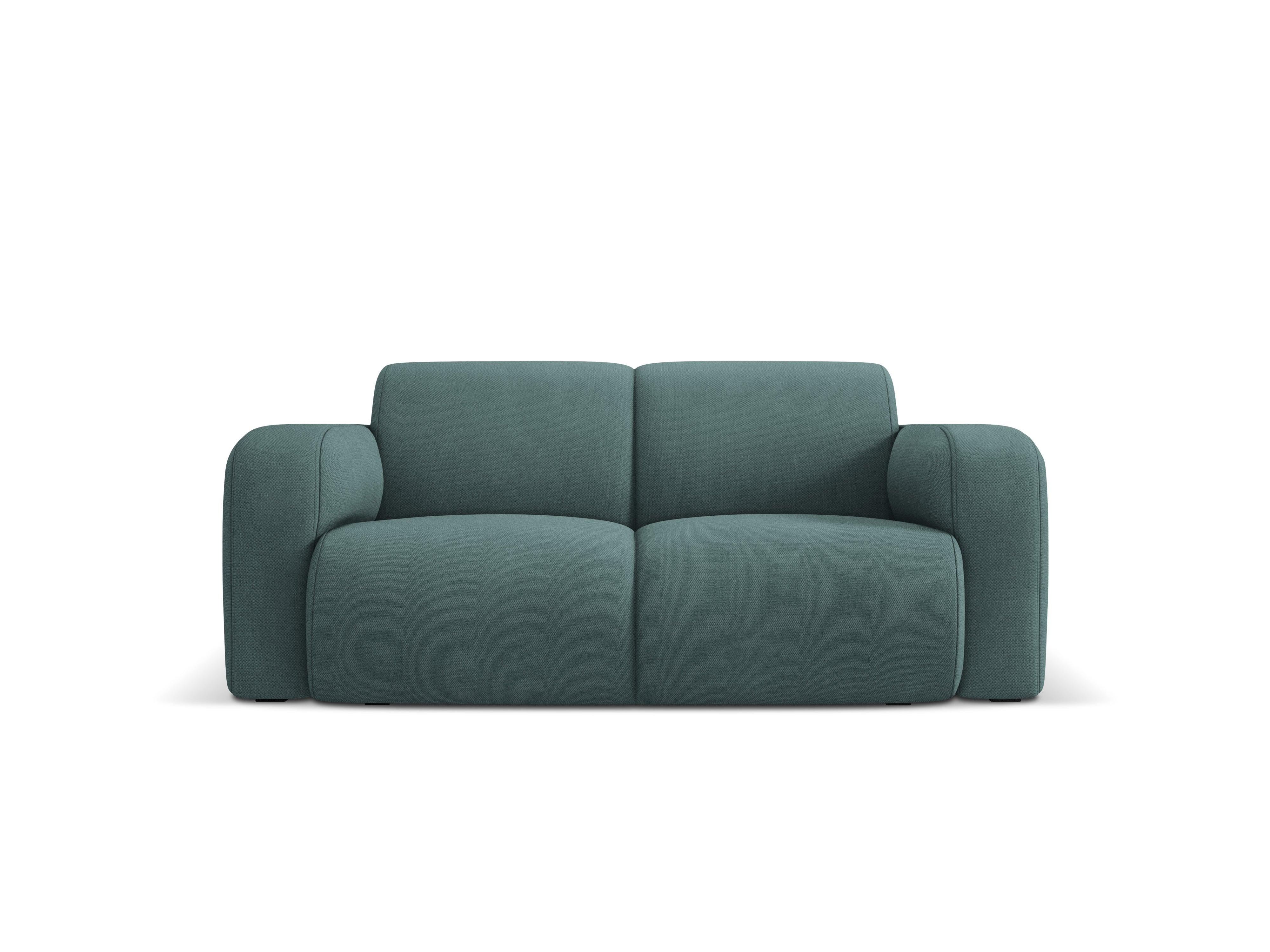Sofa w tkaninie chenillowej 2-osobowa LOLA morska zieleń Windsor & Co Eye on Design