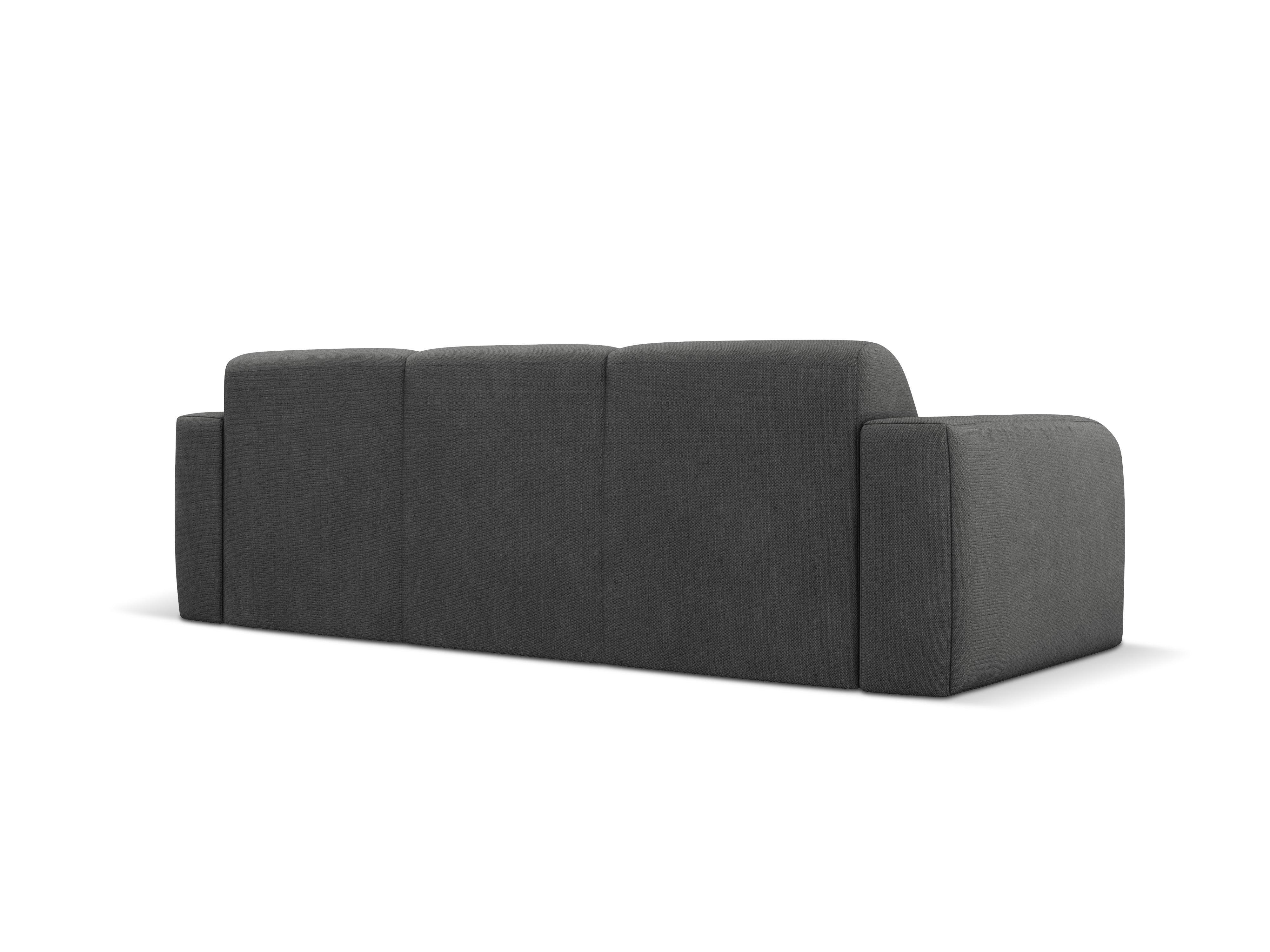 Sofa w tkaninie chenillowej 3-osobowa LOLA ciemnoszary Windsor & Co Eye on Design