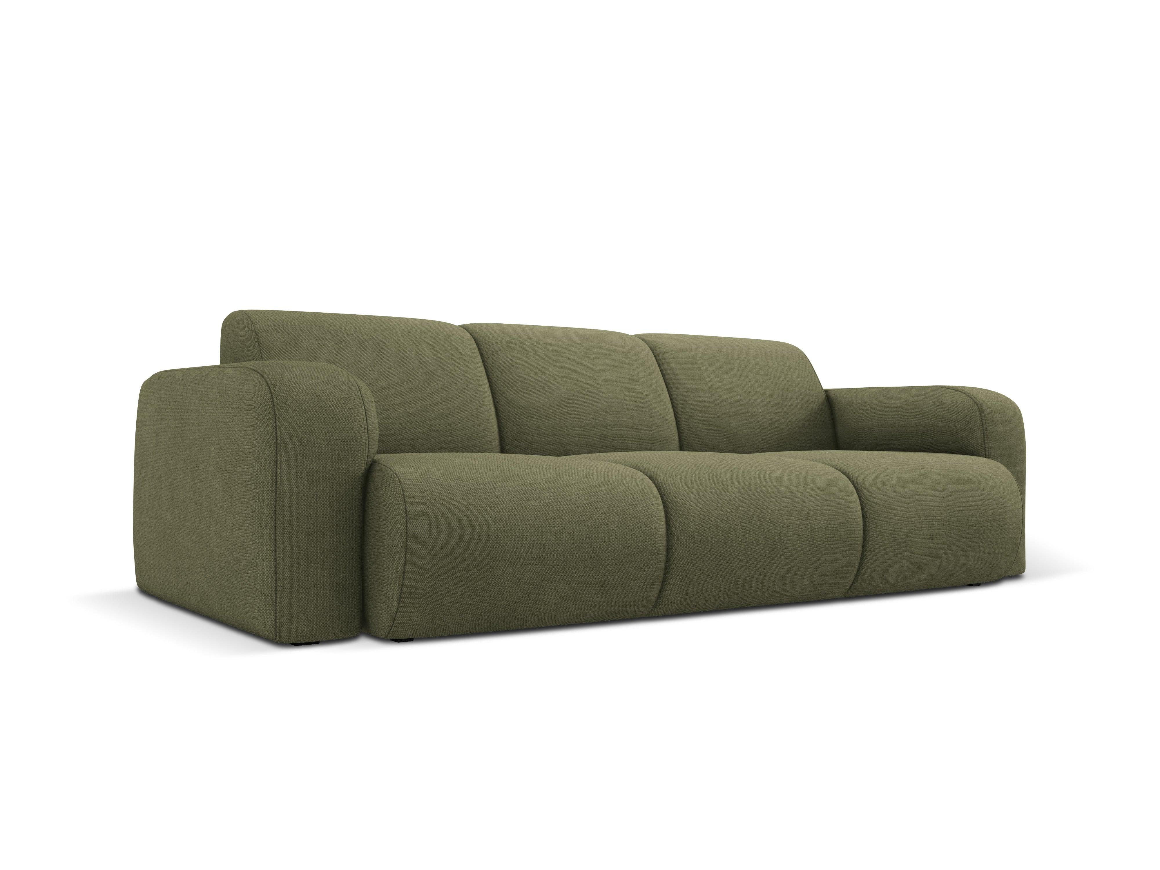 Sofa w tkaninie chenillowej 3-osobowa LOLA jasnozielony Windsor & Co Eye on Design