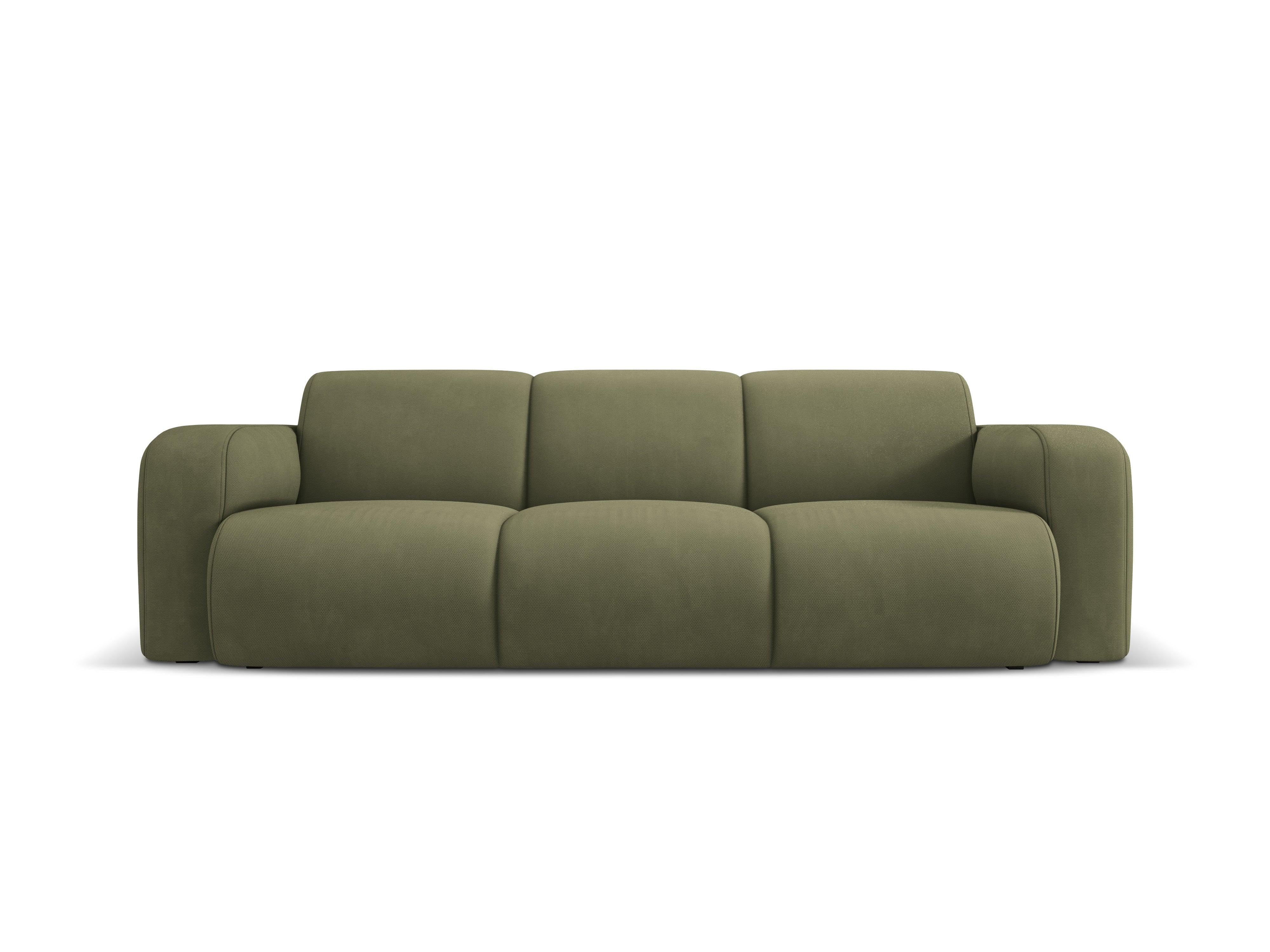 Sofa w tkaninie chenillowej 3-osobowa LOLA jasnozielony Windsor & Co Eye on Design