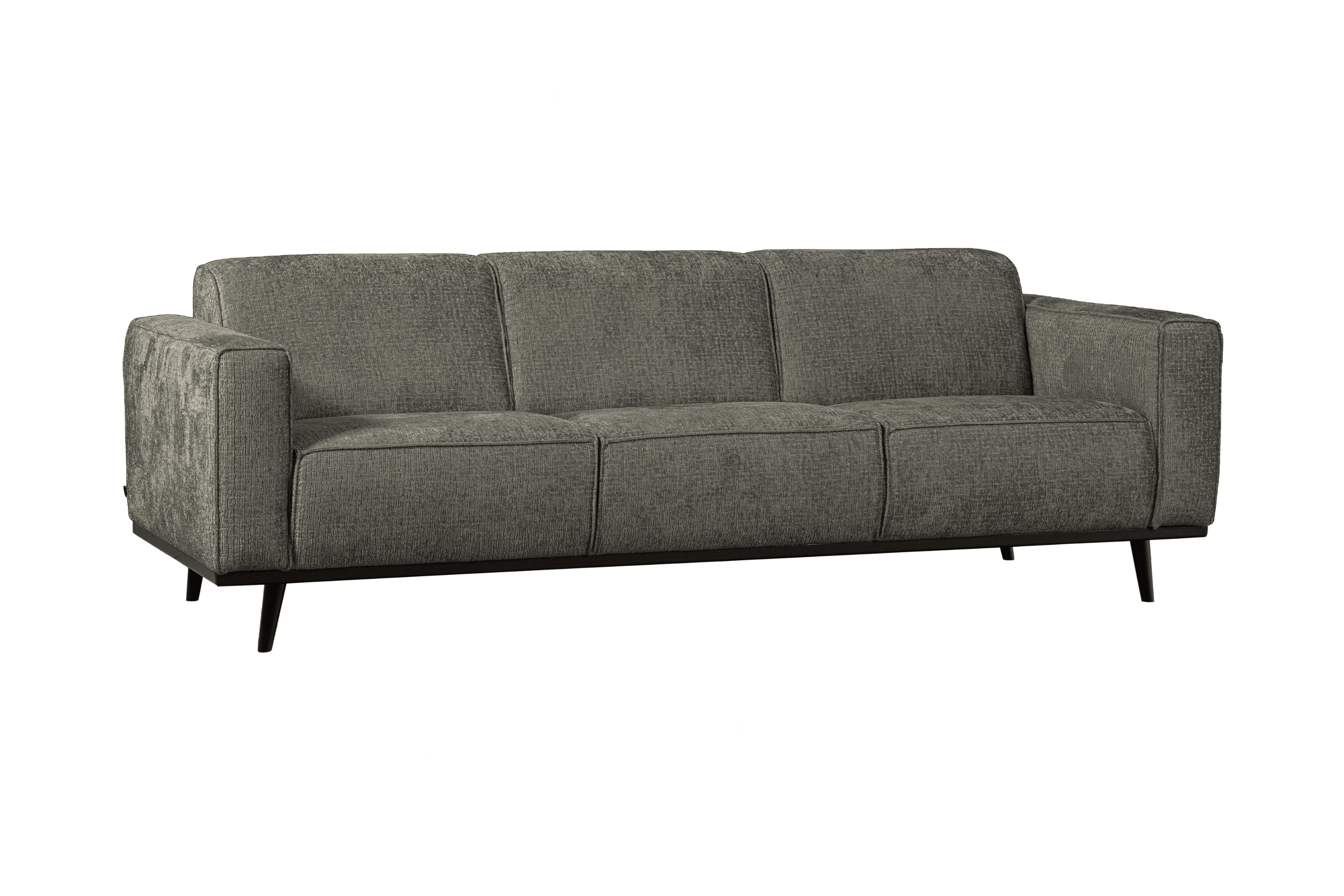 Sofa welurowa 3-osobowa STATEMENT STRUCTURE szarozielony Be Pure Eye on Design