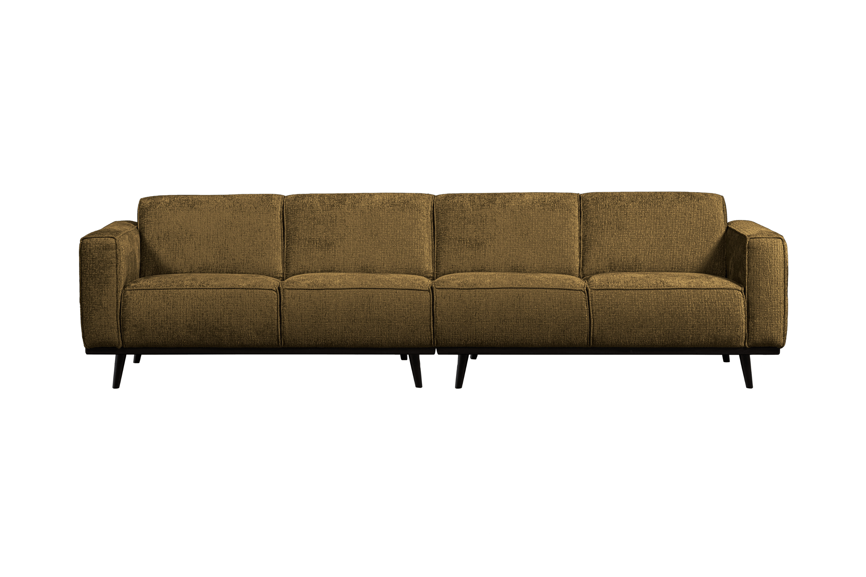 Sofa welurowa 4-osobowa STATEMENT STRUCTURE brązowy Be Pure 280 cm Eye on Design