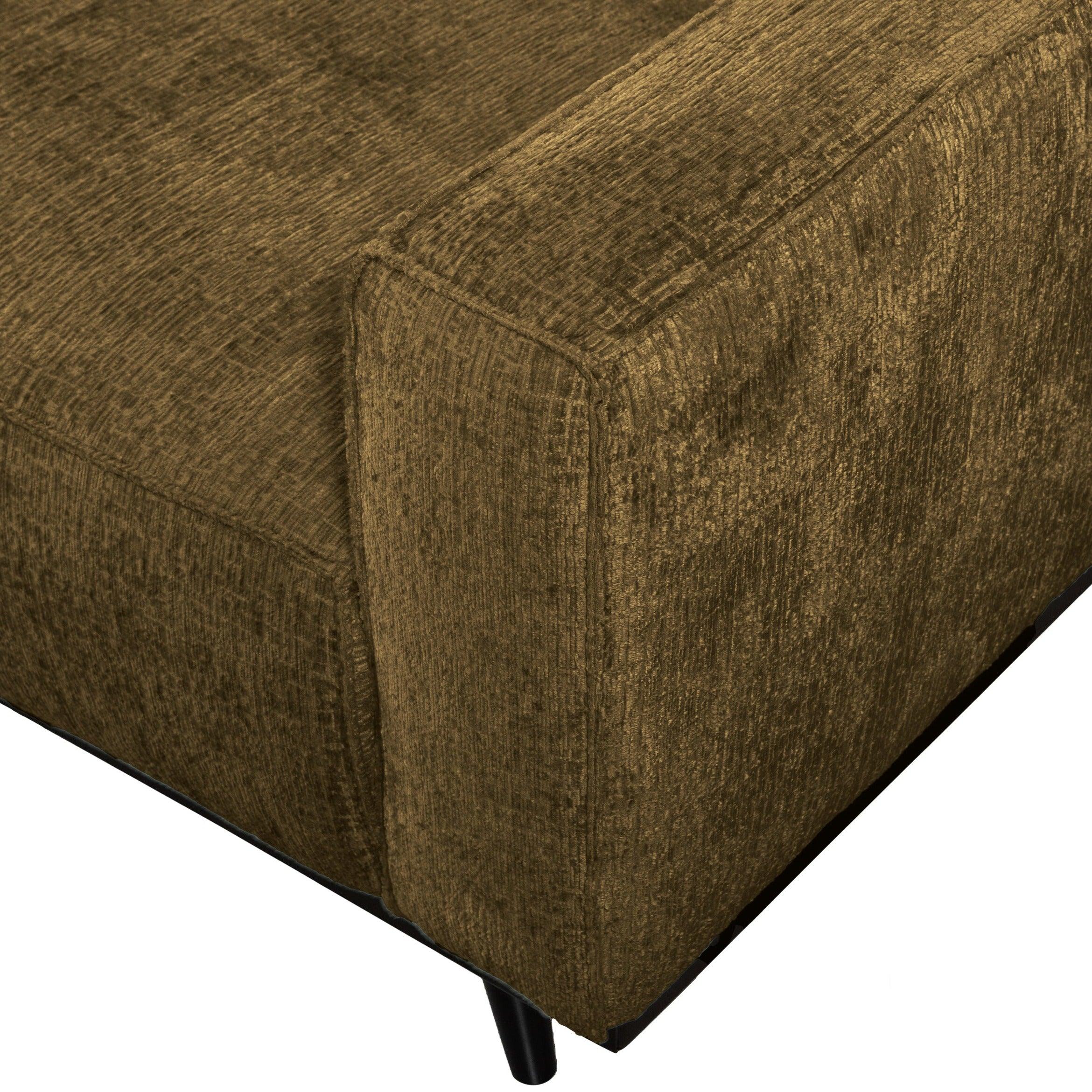 Sofa welurowa 4-osobowa STATEMENT STRUCTURE brązowy Be Pure Eye on Design