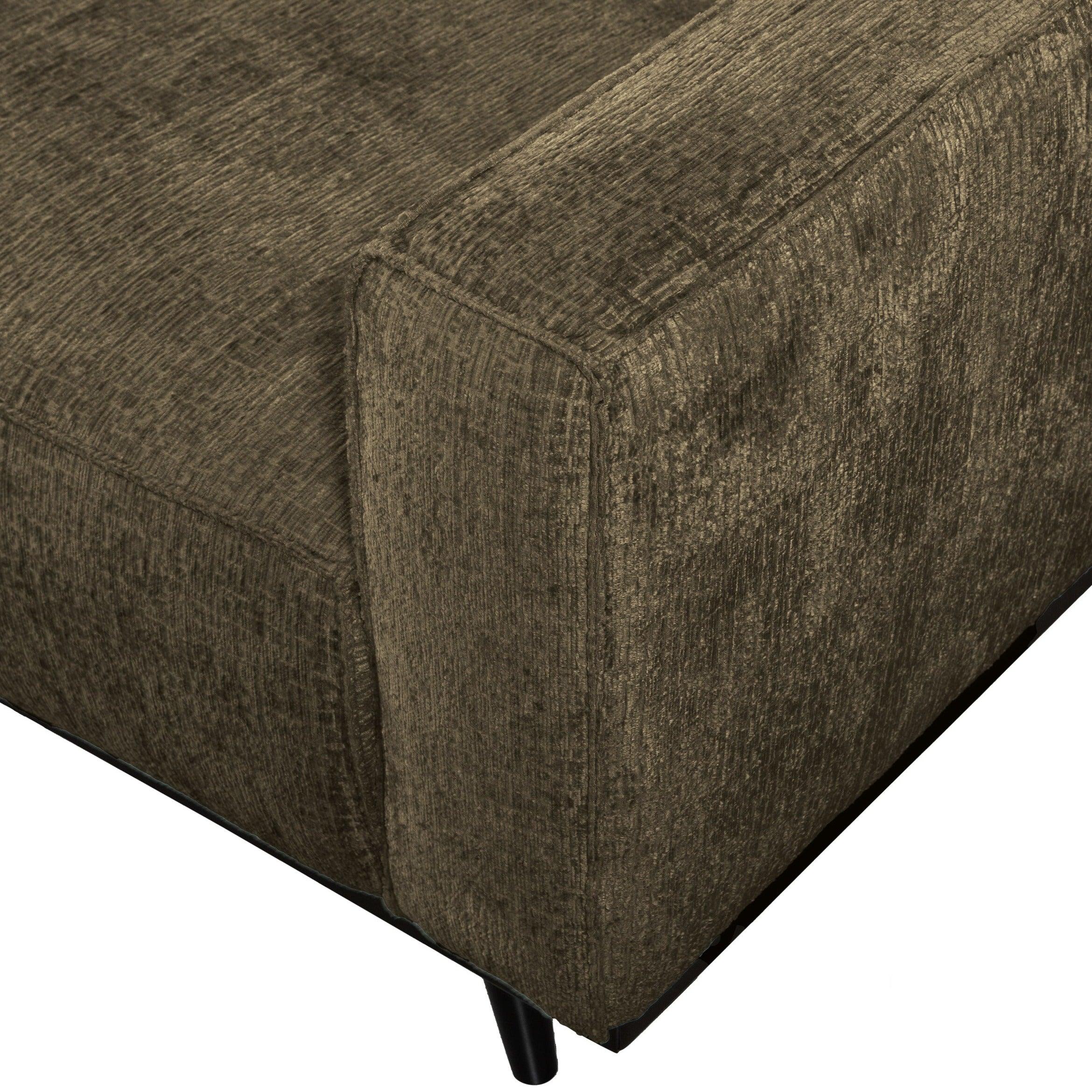 Sofa welurowa 4-osobowa STATEMENT STRUCTURE ciemnozielony Be Pure Eye on Design