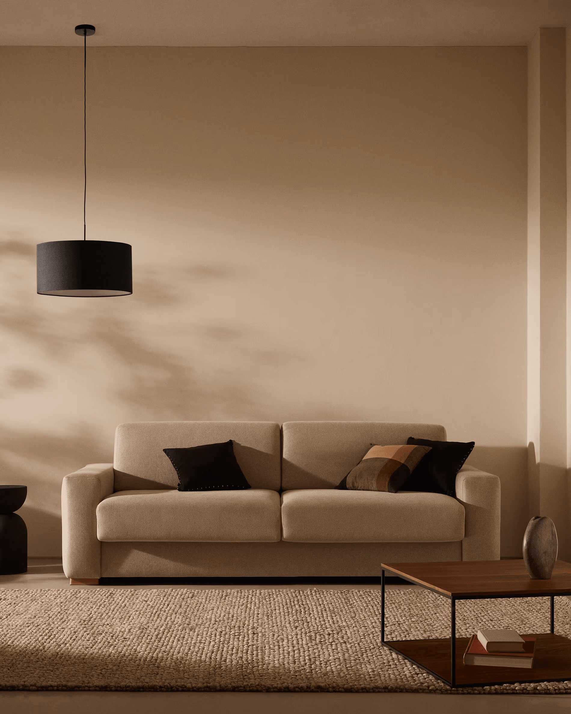 Sofa z funkcją spania ANLEY beżowy La Forma Eye on Design
