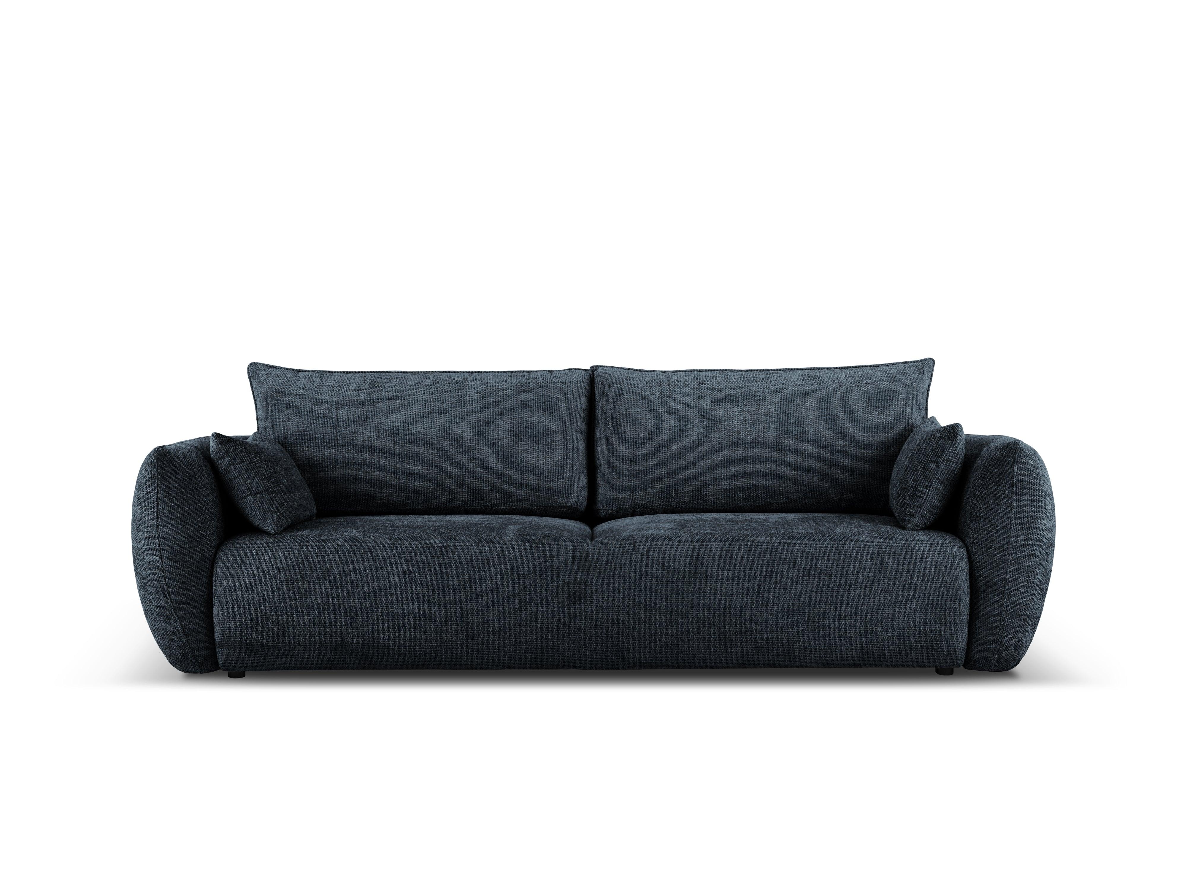 Sofa z funkcją spania MATERA granatowy szenil Cosmopolitan Design Eye on Design