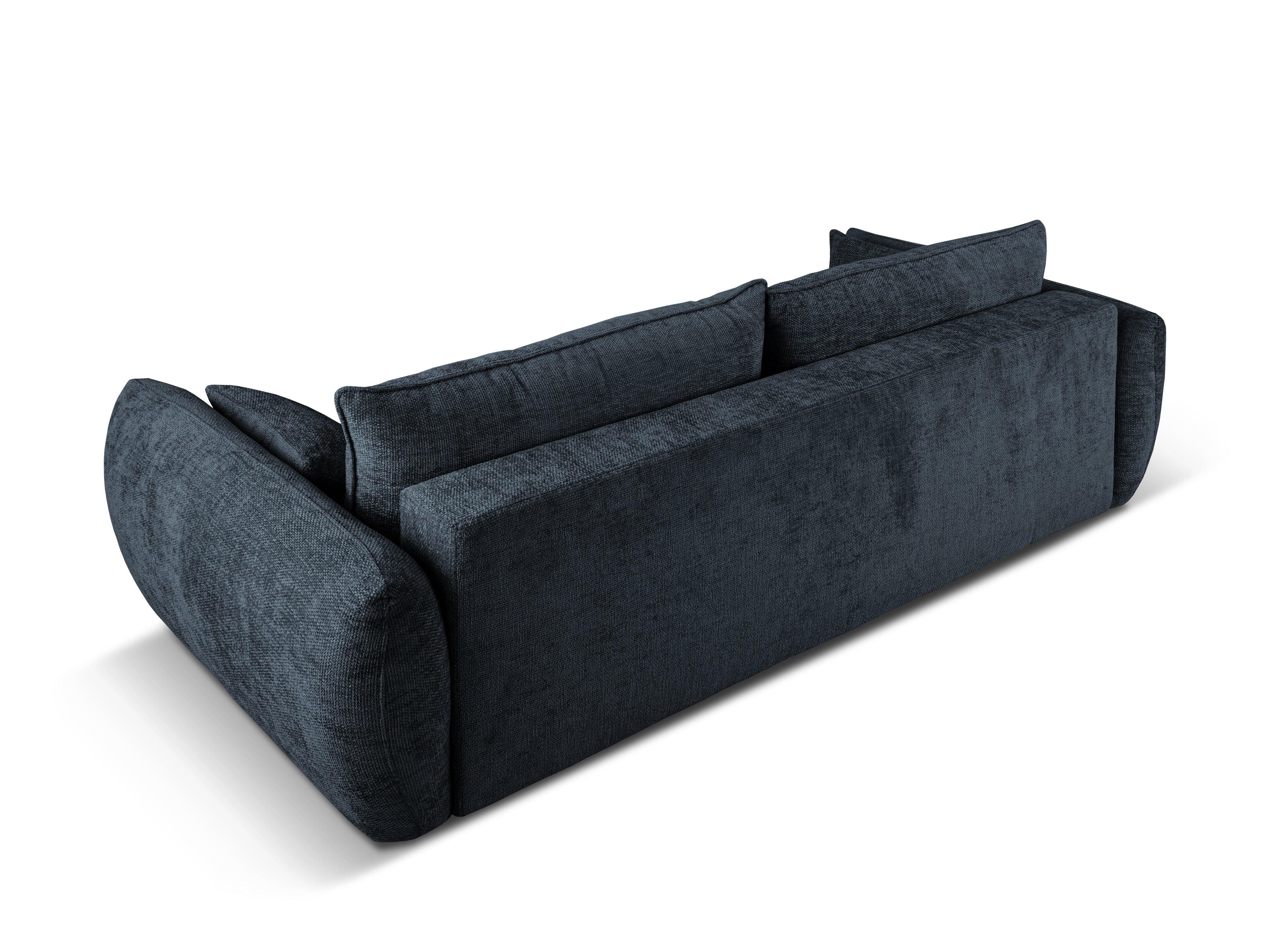 Sofa z funkcją spania MATERA granatowy szenil Cosmopolitan Design Eye on Design