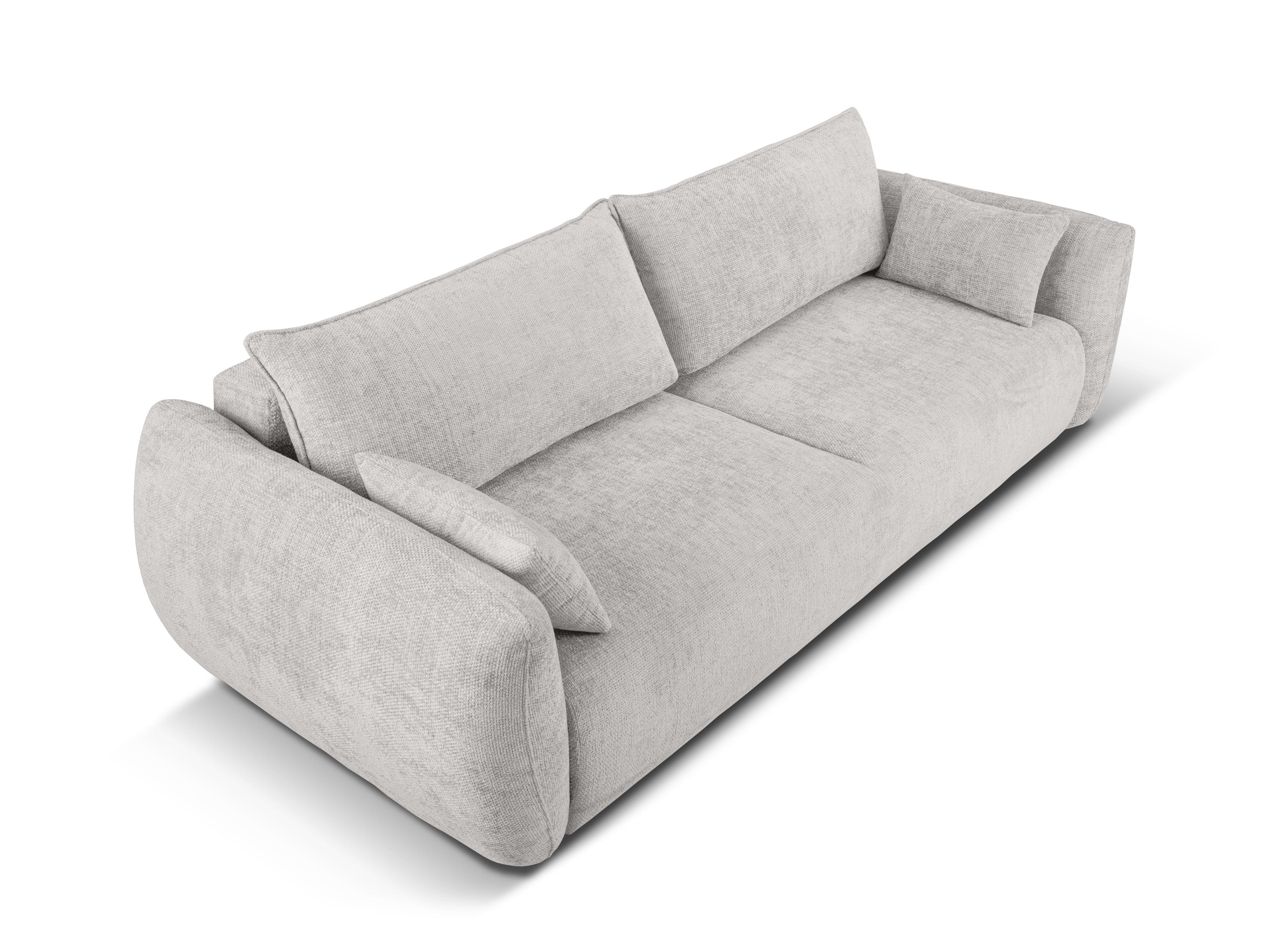 Sofa z funkcją spania MATERA jasnoszary szenil Cosmopolitan Design Eye on Design