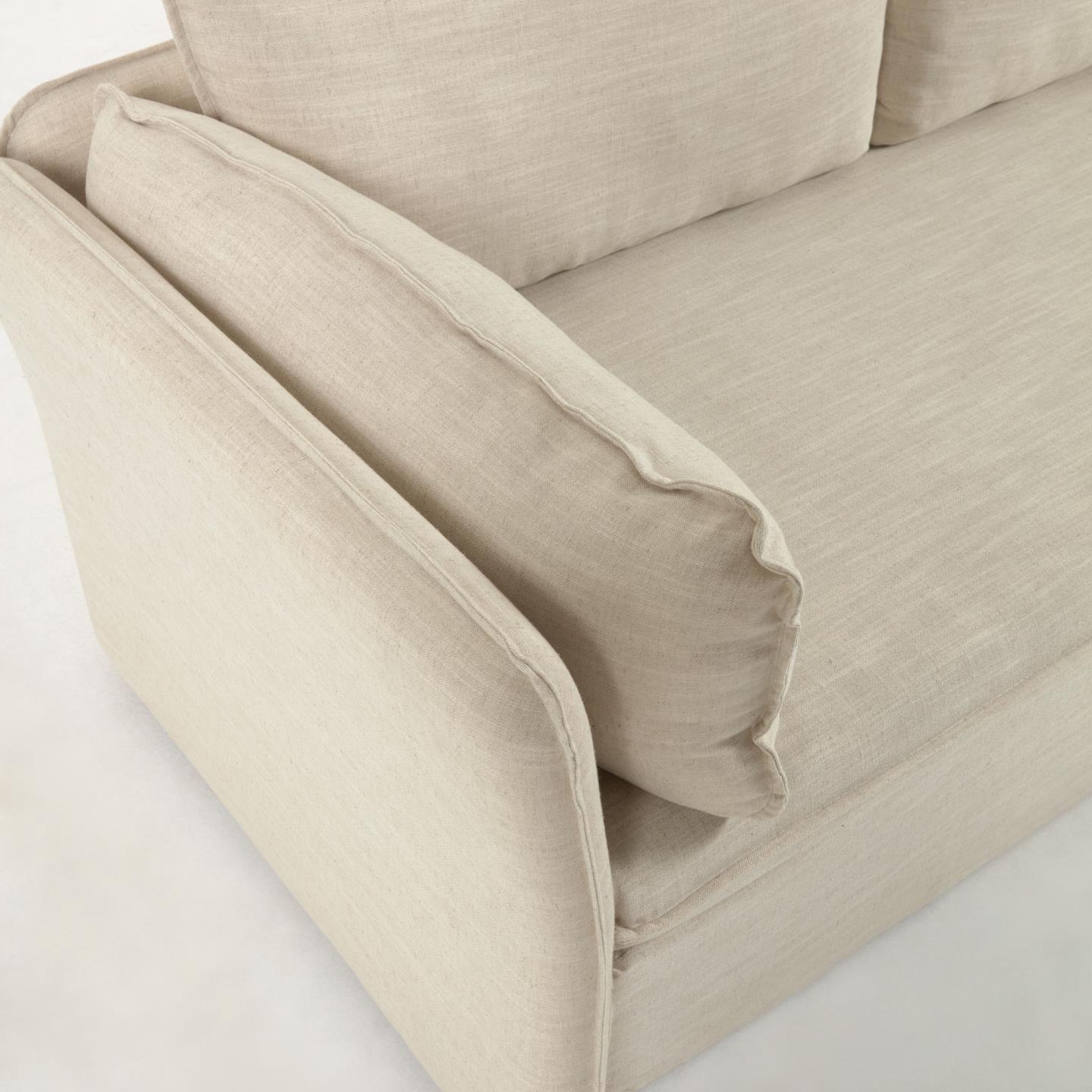 Sofa z funkcją spania TANIT kremowy La Forma Eye on Design