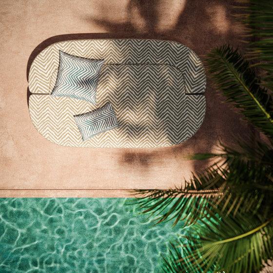 Sofa zewnętrzna rozkładana SOFT ISLAND jasnobeżowy Liu Jo Living Eye on Design