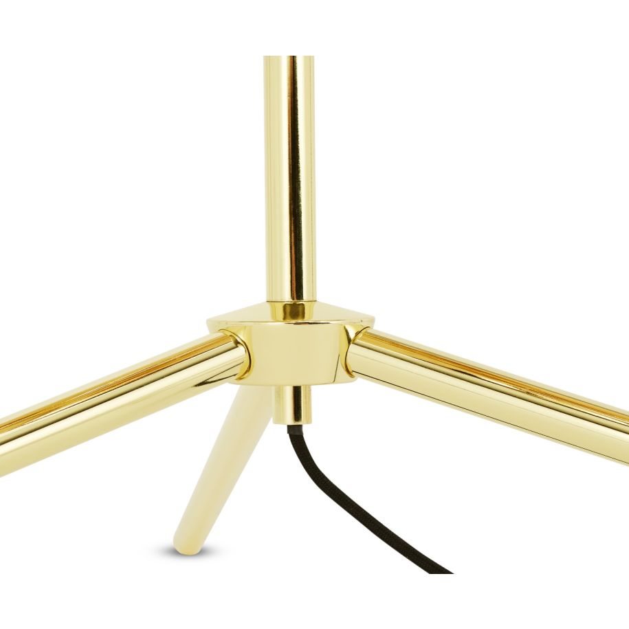 Spiegelkugel Goldene Stehlampe