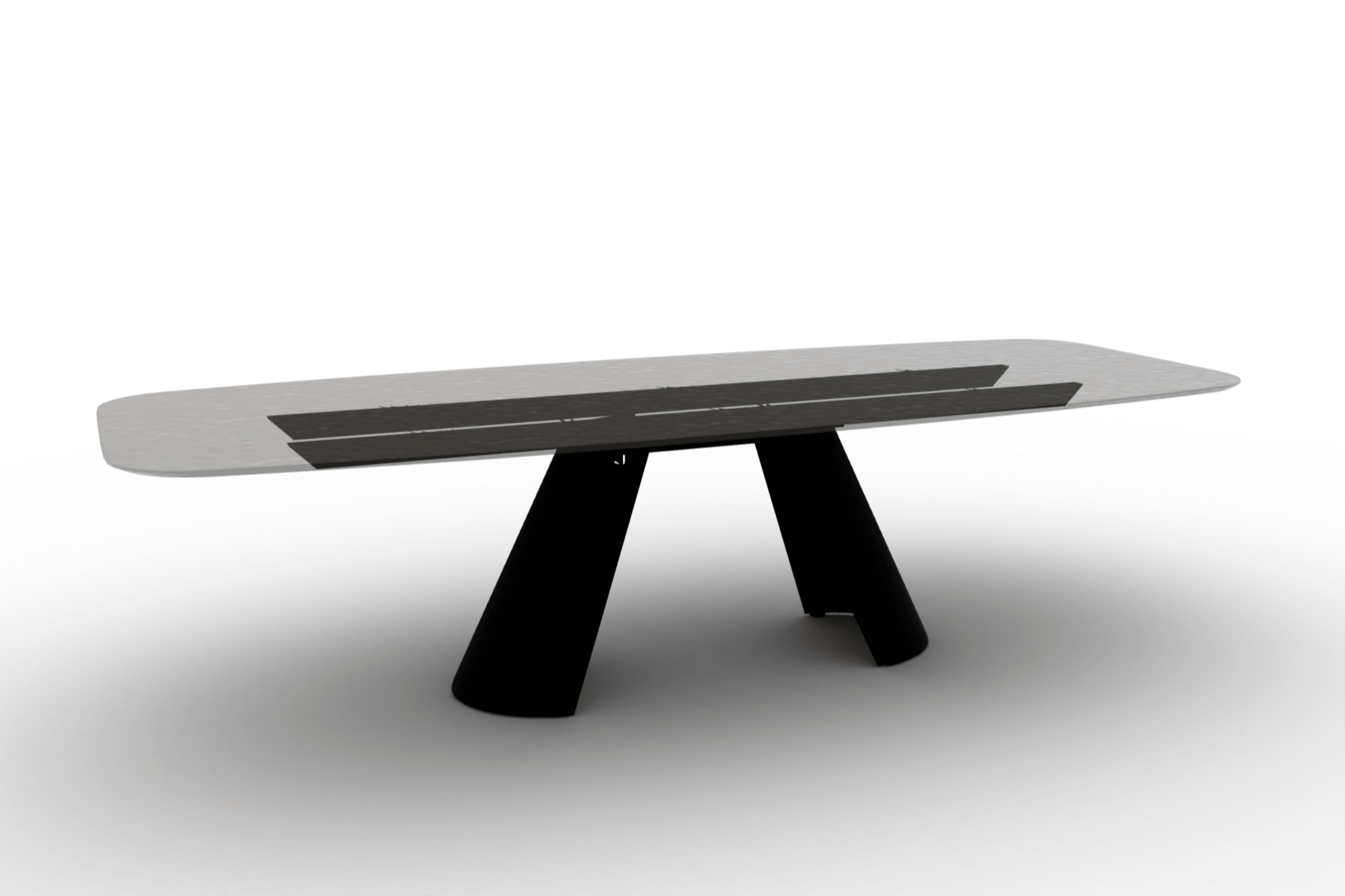 Stół APIAN brązowe szkło Calligaris Eye on Design