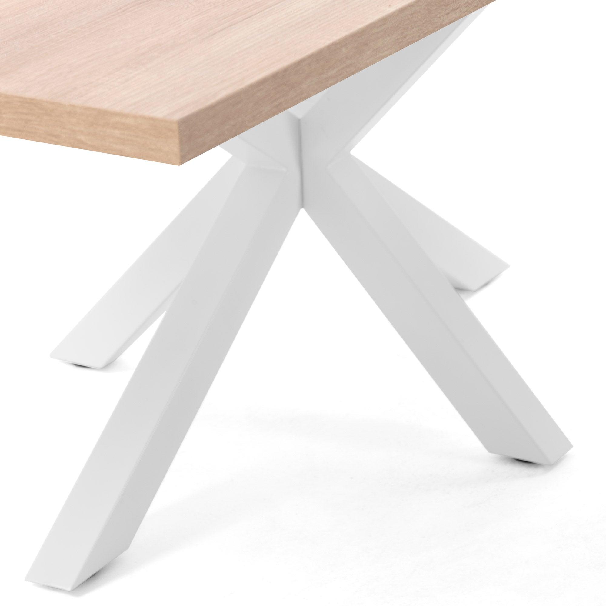 Stół ARGO drewniany z białą podstawą La Forma Eye on Design