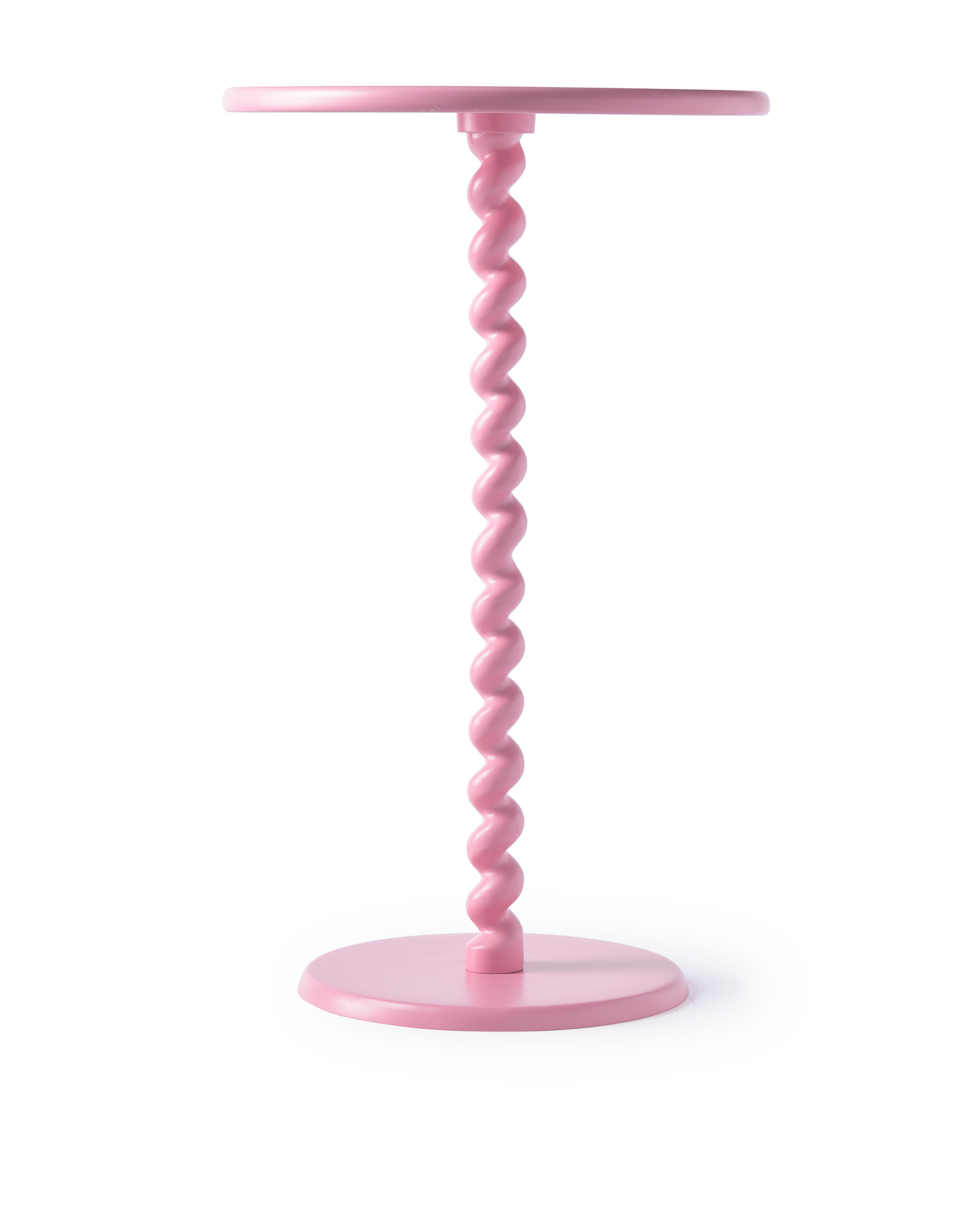 Stół barowy TWISTER różowy Pols Potten Eye on Design