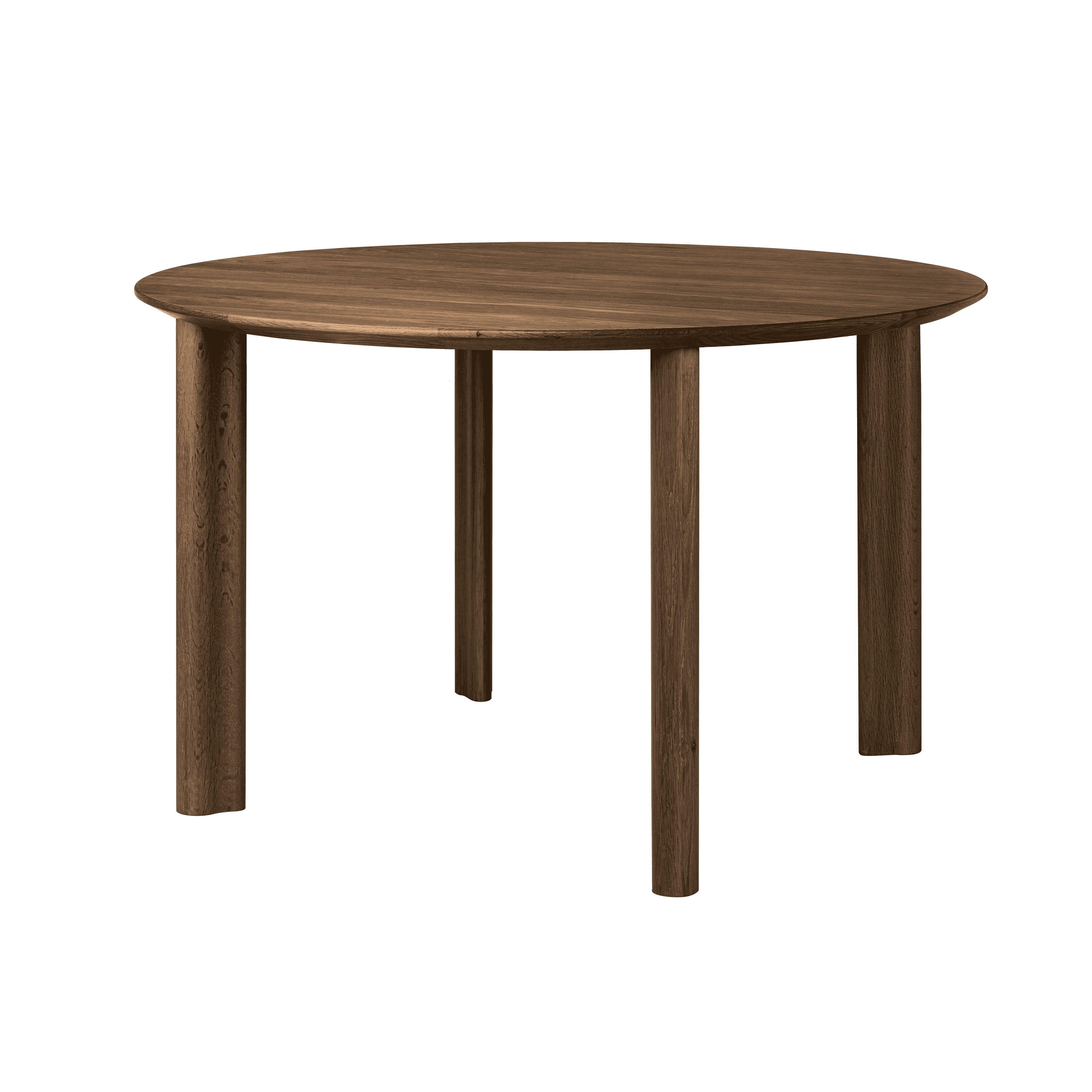Stół COMFORT CIRCLE ciemny dąb UMAGE Gładkie Eye on Design