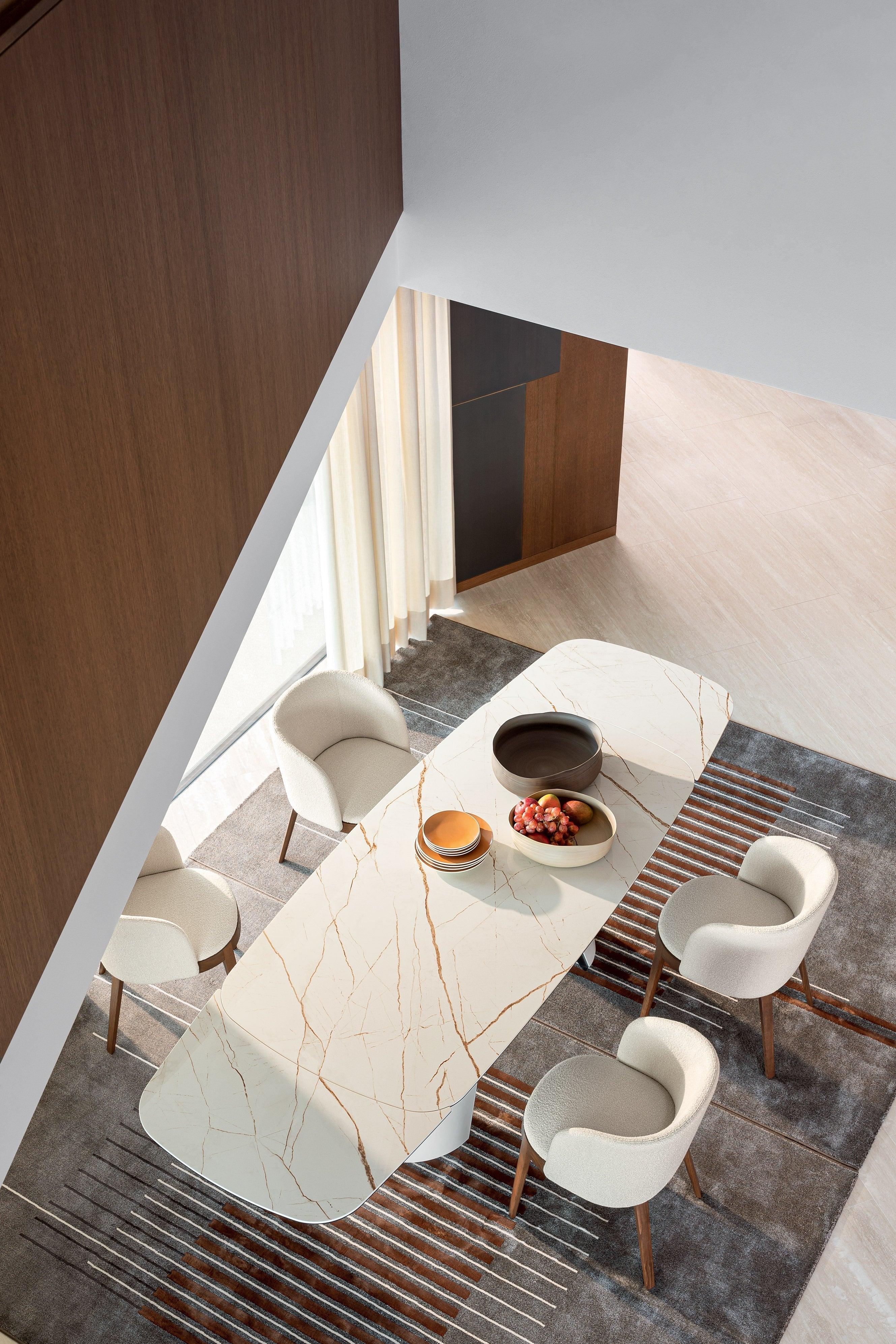 Stół elipsa rozkładany APIAN czarny marmur Calligaris Eye on Design