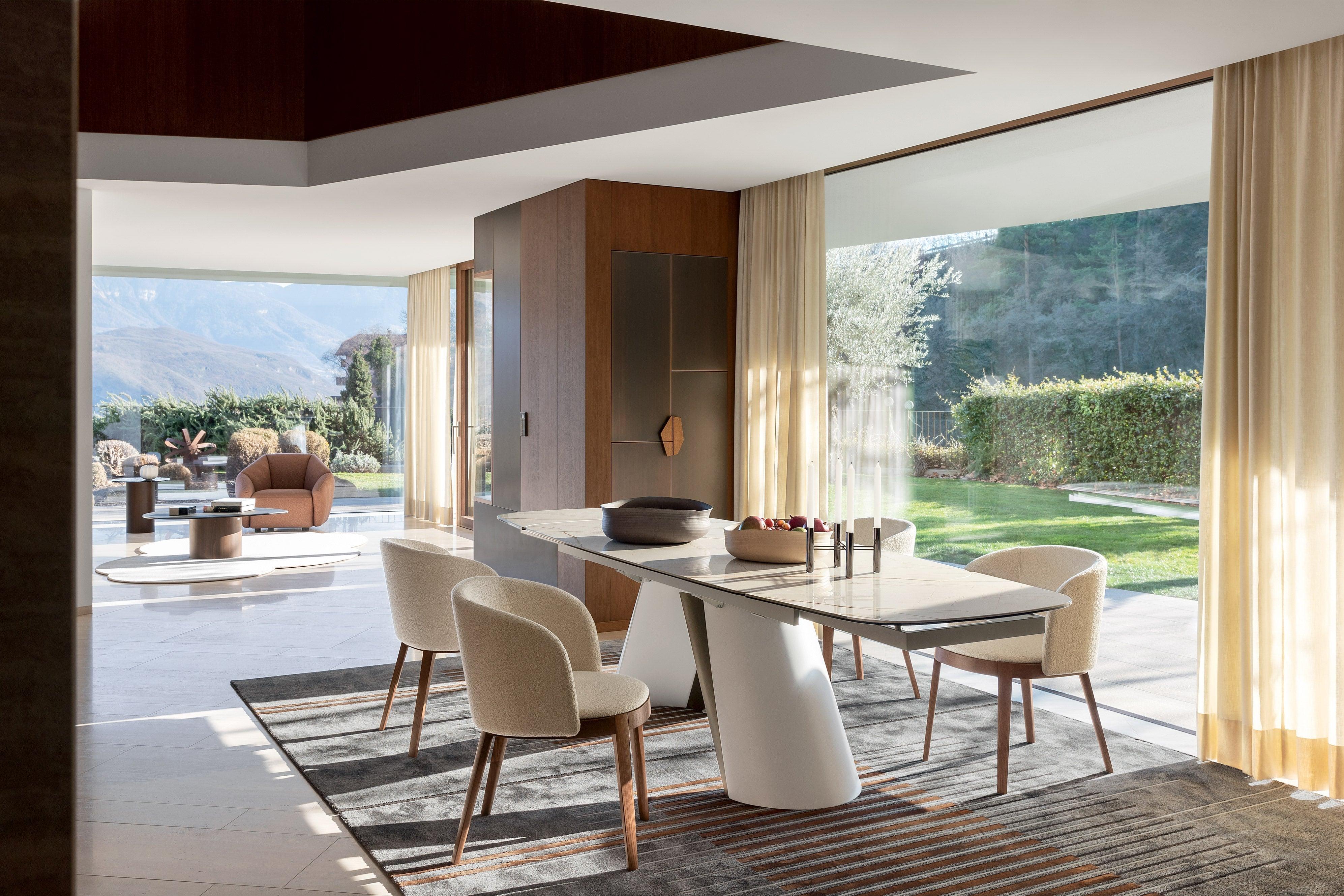 Stół elipsa rozkładany APIAN czarny marmur Calligaris Eye on Design