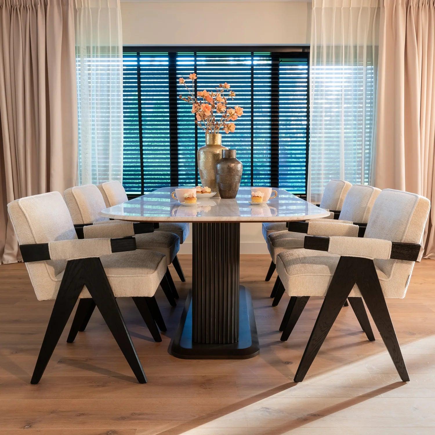 Stół MAYFIELD biały marmur Richmond Interiors Eye on Design