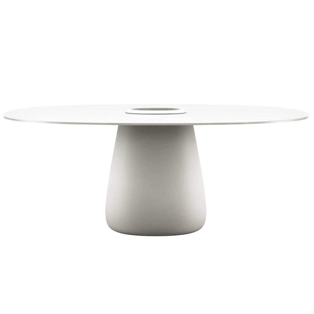 Stół ogrodowy z pojemnikiem COBBLE biały Qeeboo 190 cm Eye on Design